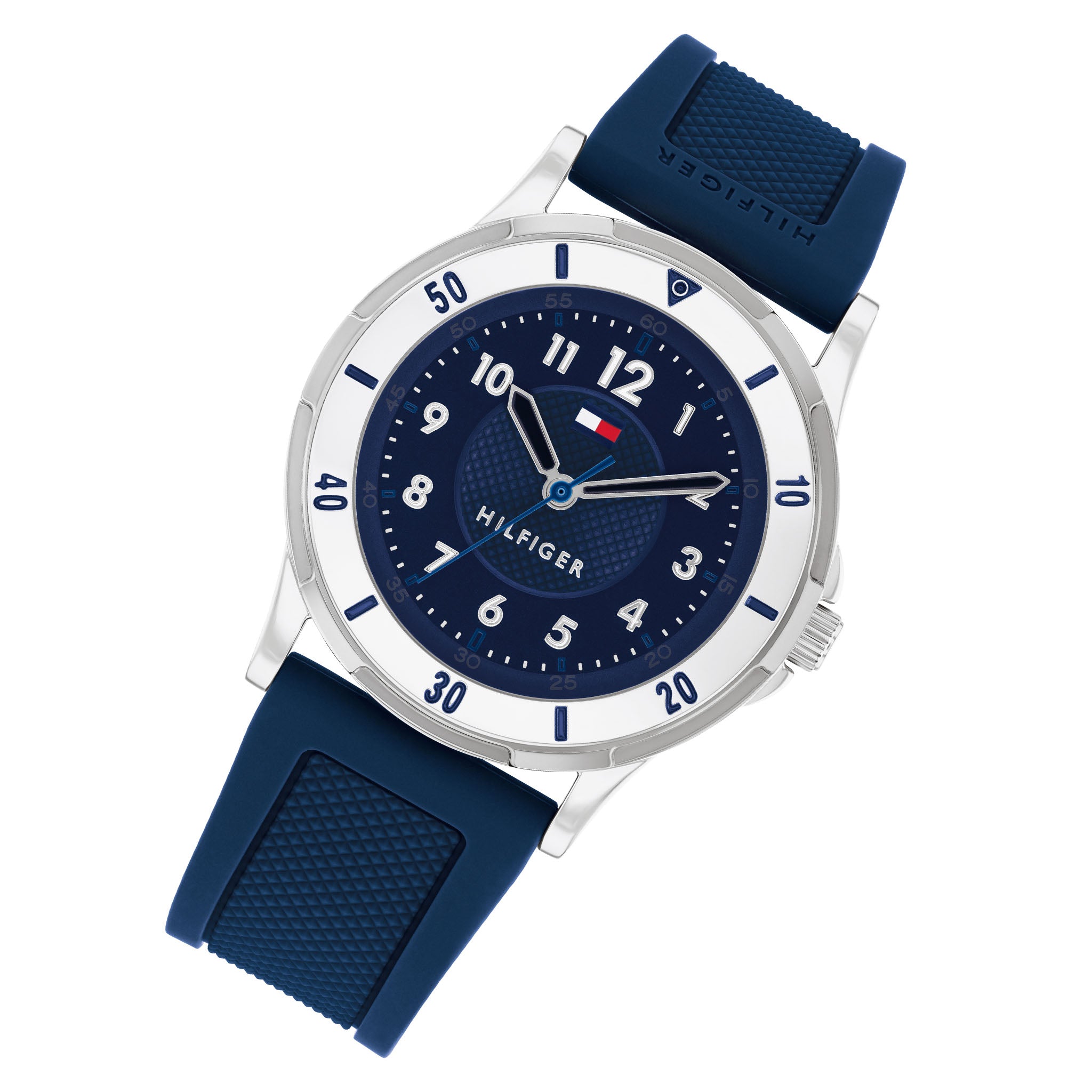 Tommy Hilfiger Silicone Dark Blue Dial Kids Watch - 1720040