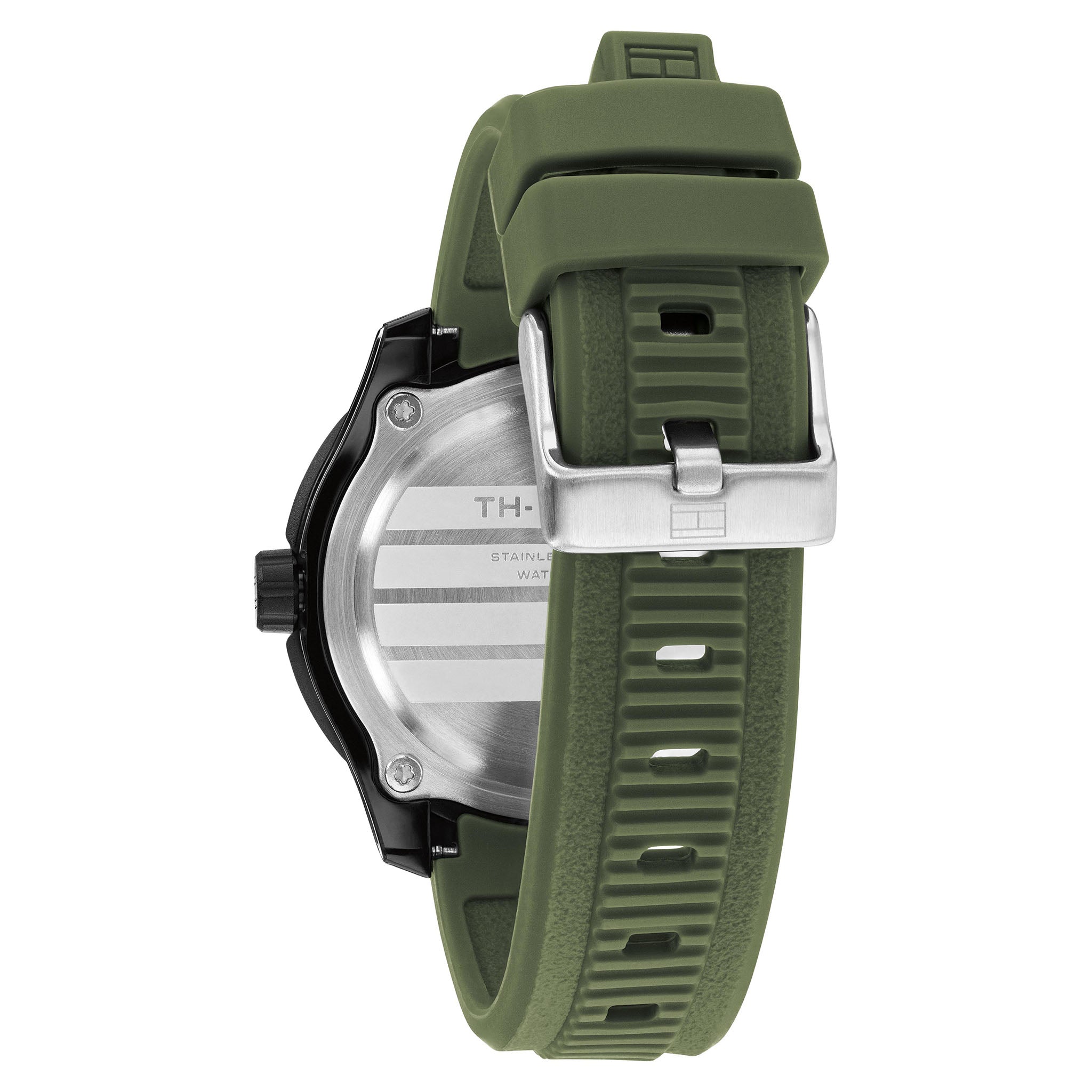 Tommy Hilfiger Green Silicone Black Dial Teens Watch - 1720059