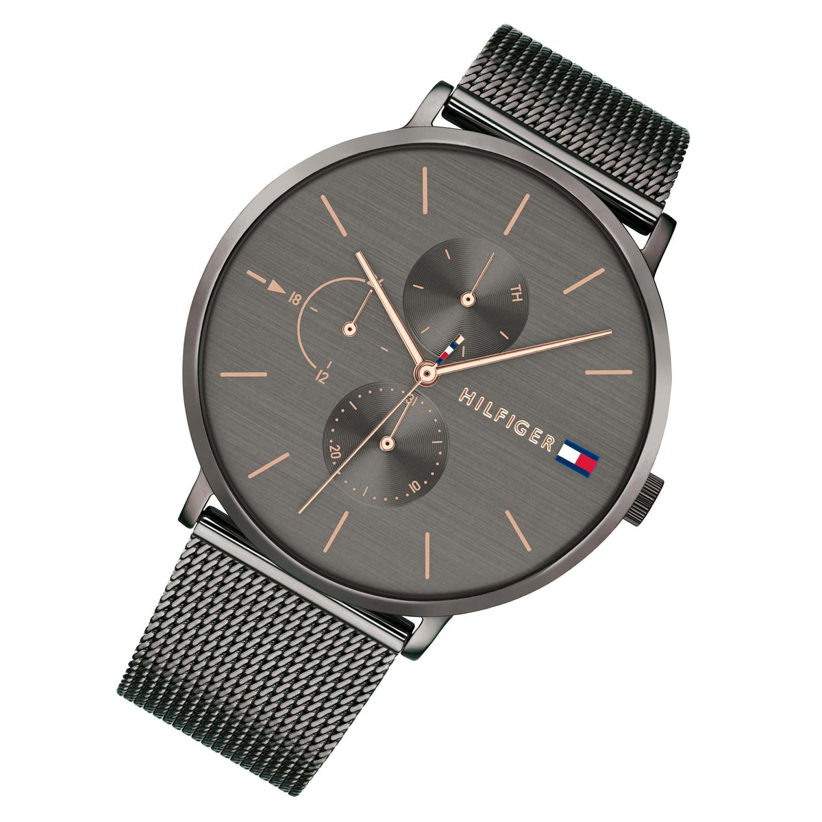 Tommy Hilfiger Steel Mesh Grey Dial Women's Watch - 1781945