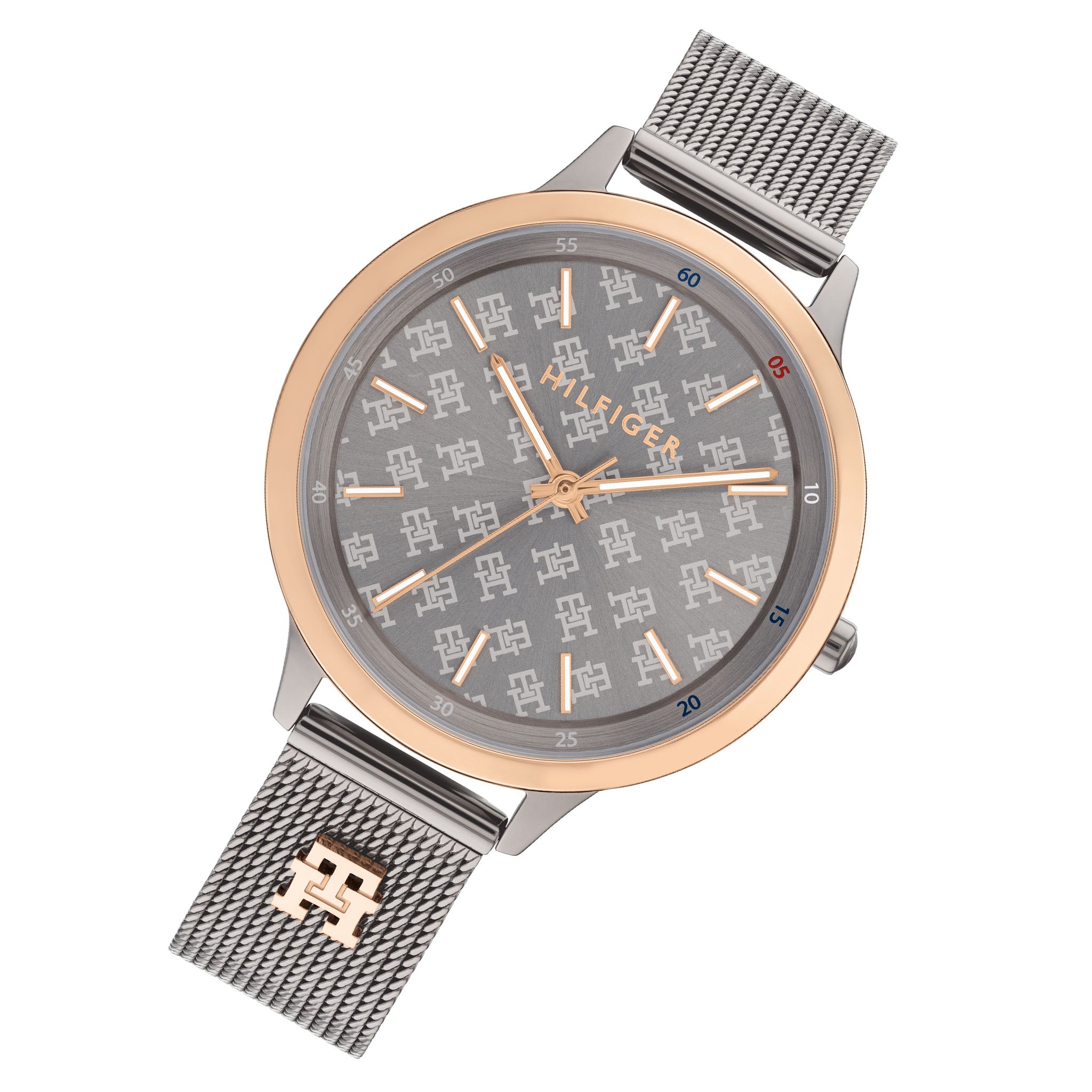 Tommy Hilfiger Grey Steel Mesh Slim Women's Watch - 1782587