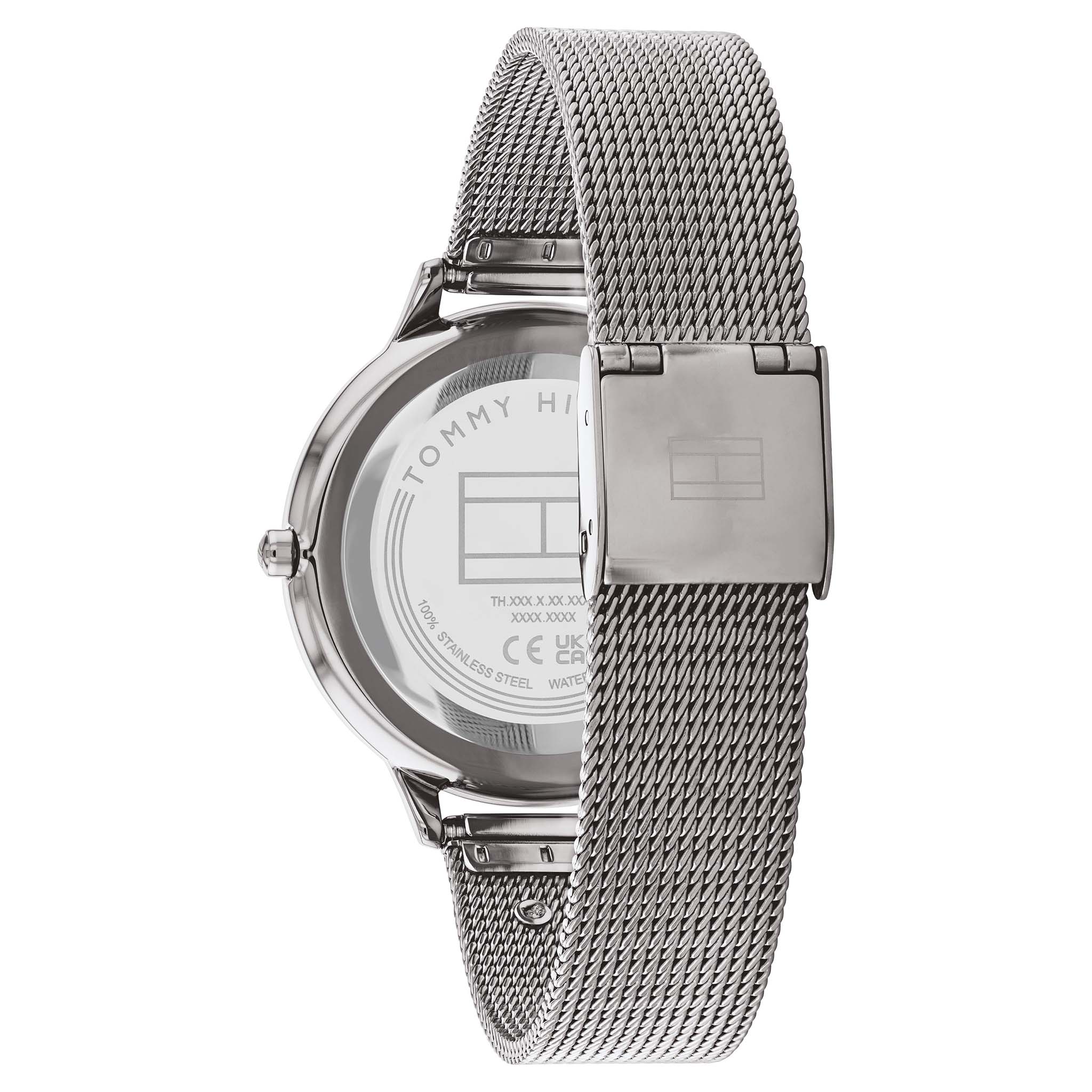 Tommy Hilfiger Grey Steel Mesh Slim Women's Watch - 1782587