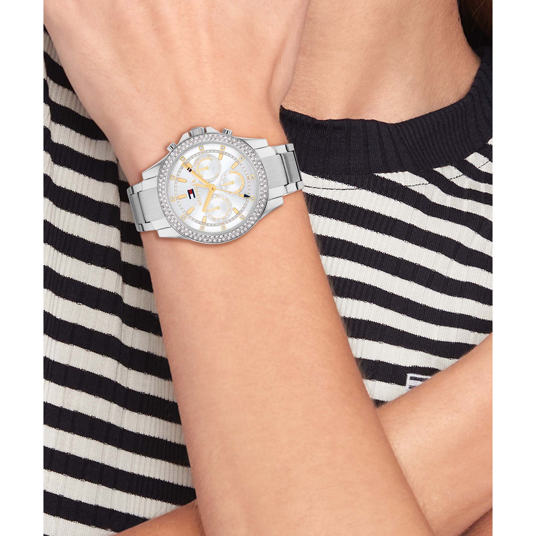 Tommy Hilfiger Silver Steel Multi-function Women's Watch - 1782677