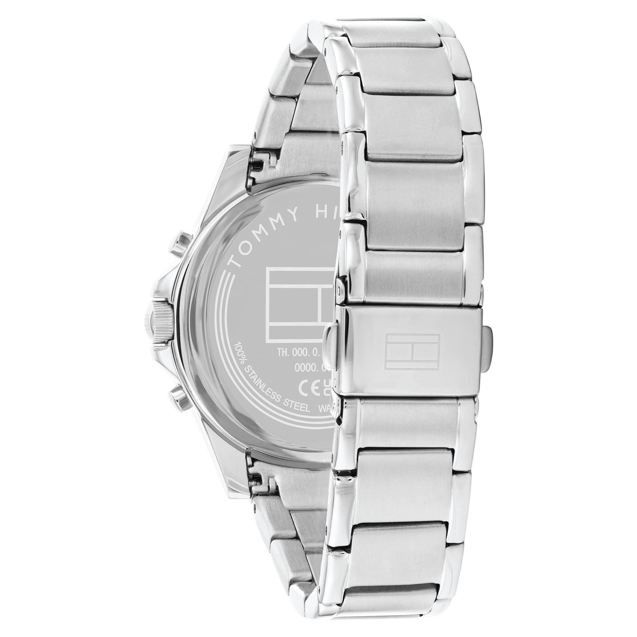 Tommy Hilfiger Silver Steel Blue Dial Multi-function Women's Watch - 1782690