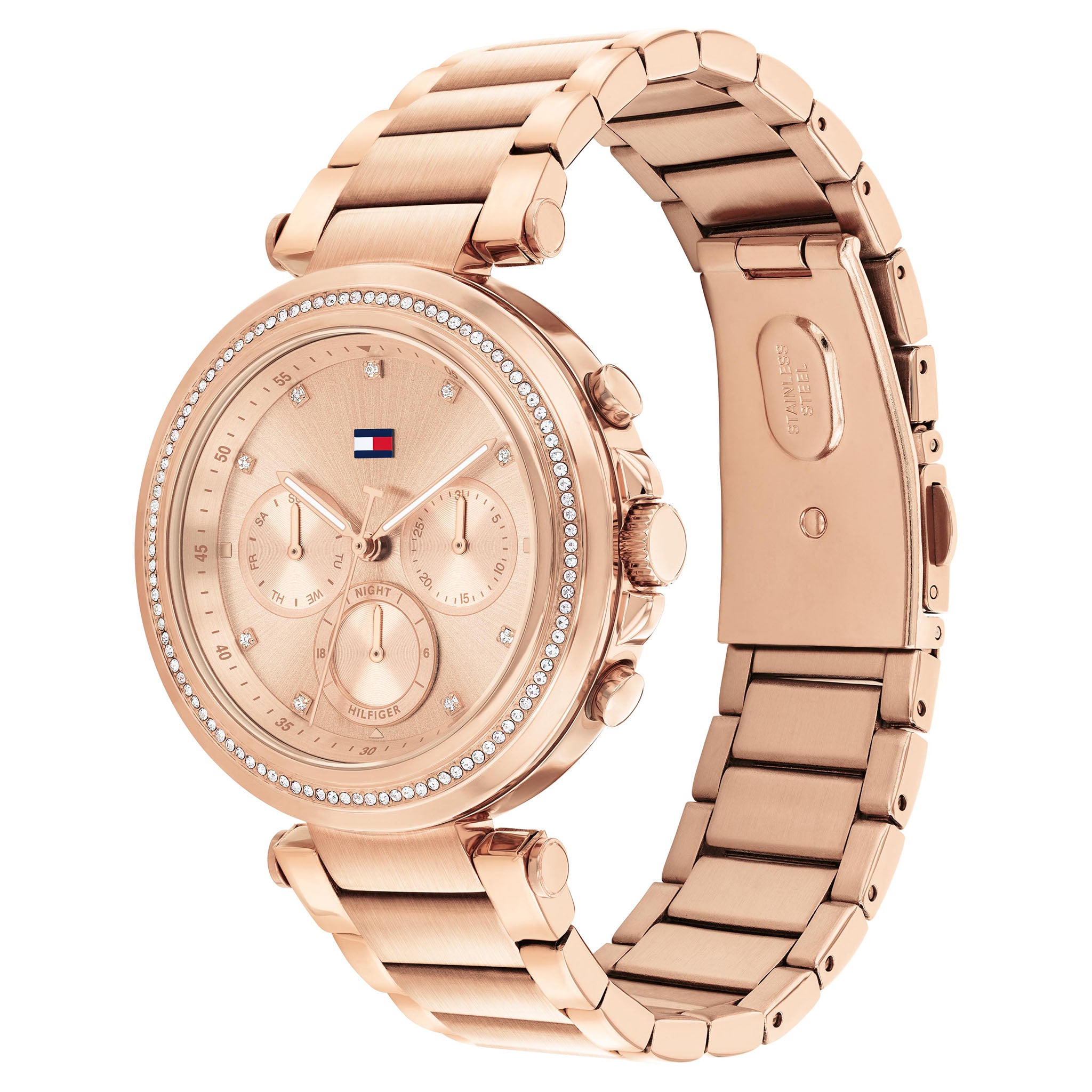 Tommy Hilfiger Rose Gold Steel Multi-function Women's Watch - 1782705