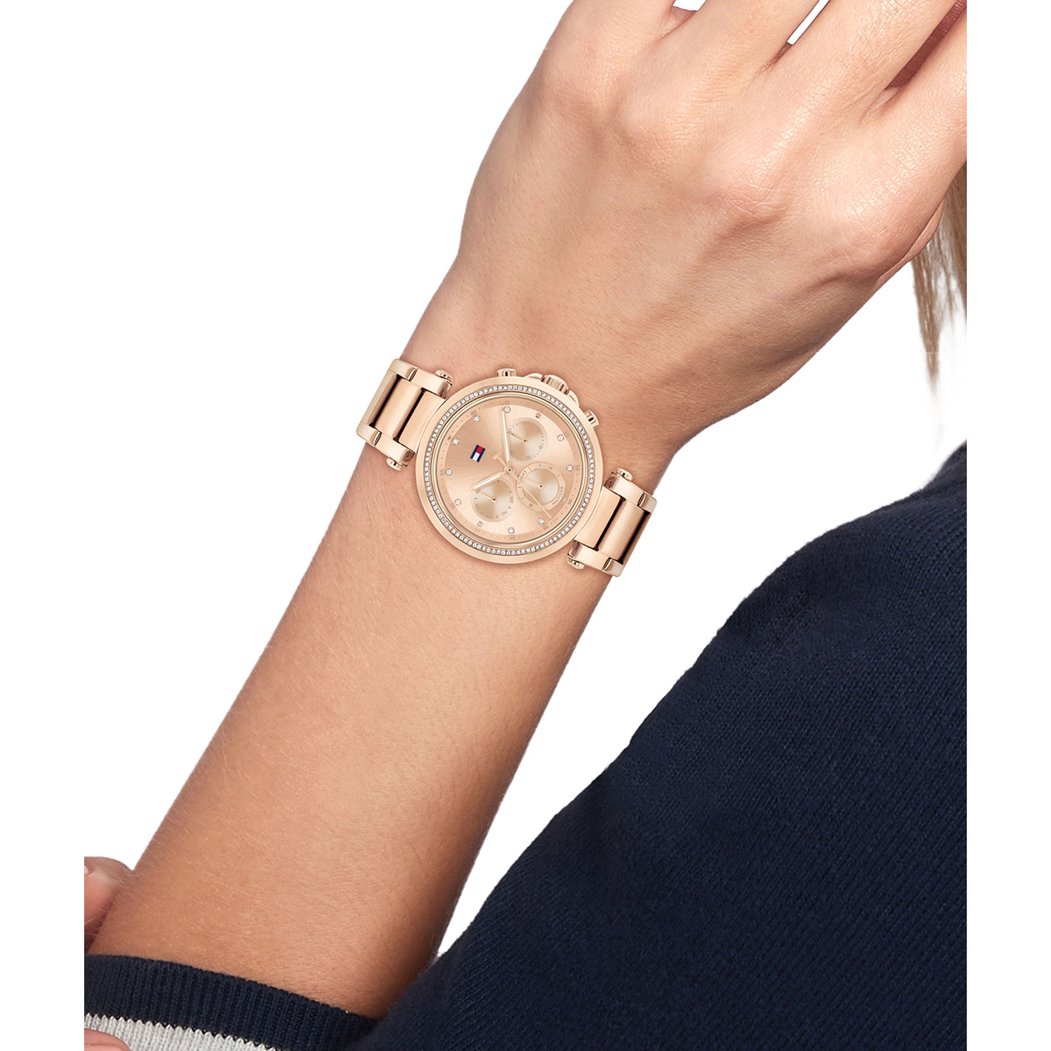 Tommy Hilfiger Rose Gold Steel Multi-function Women's Watch - 1782705