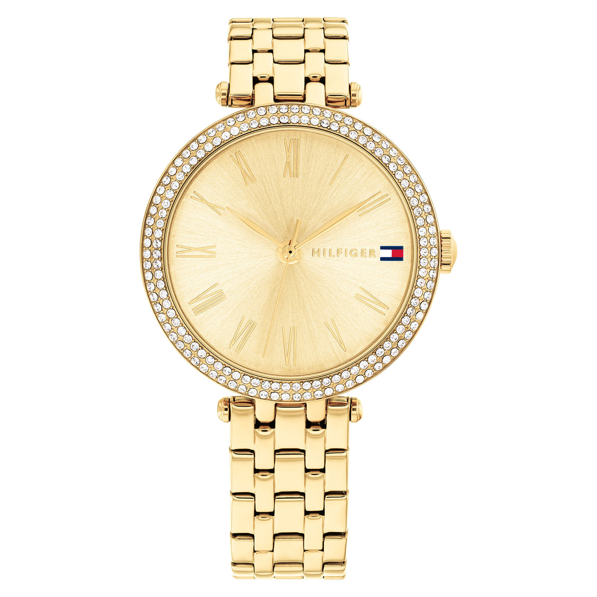 Tommy Hilfiger Gold Steel Champagne Dial Women's Watch - 1782718