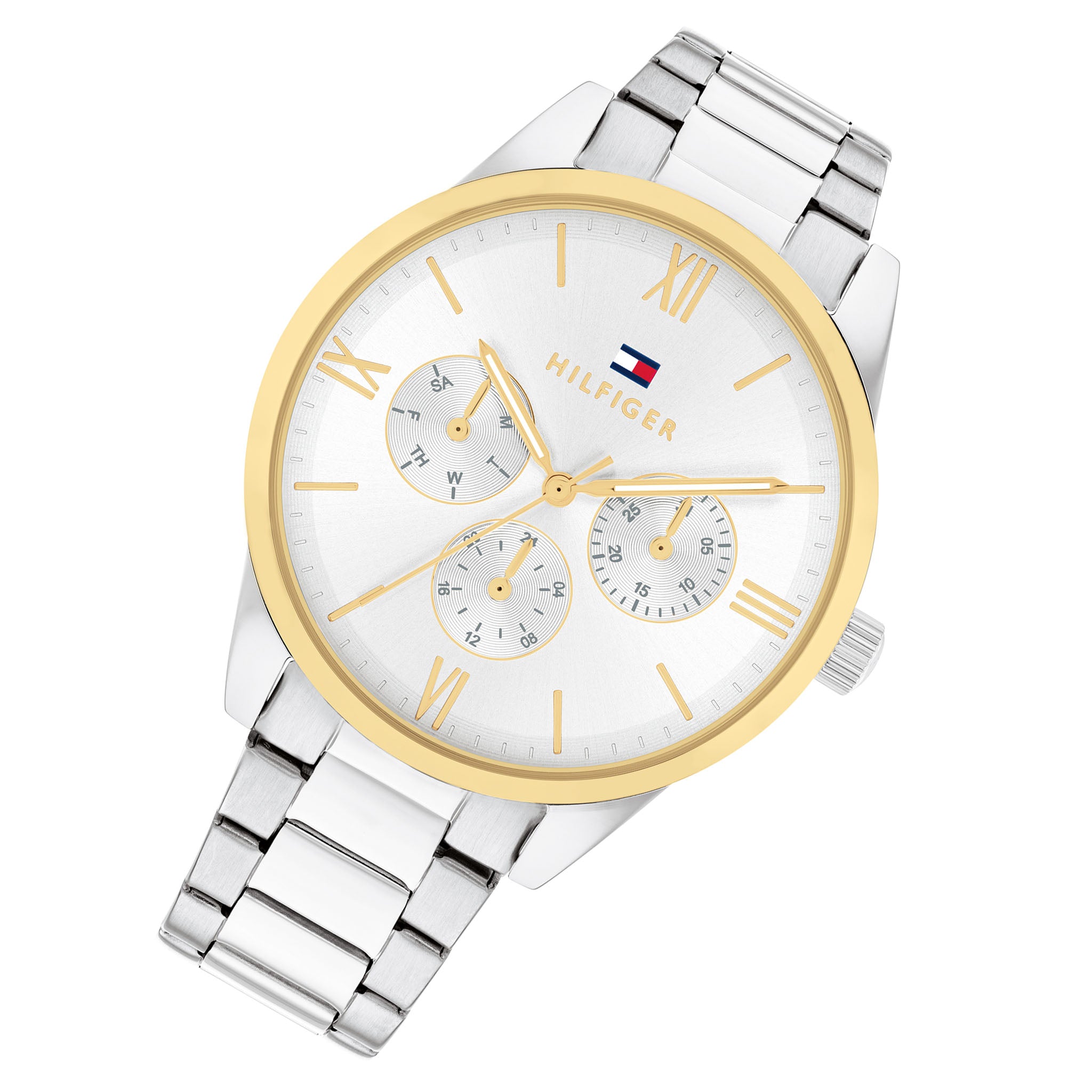 Tommy Hilfiger Stainless Steel Silver Dial Multi-function Women's Watch - 1782744
