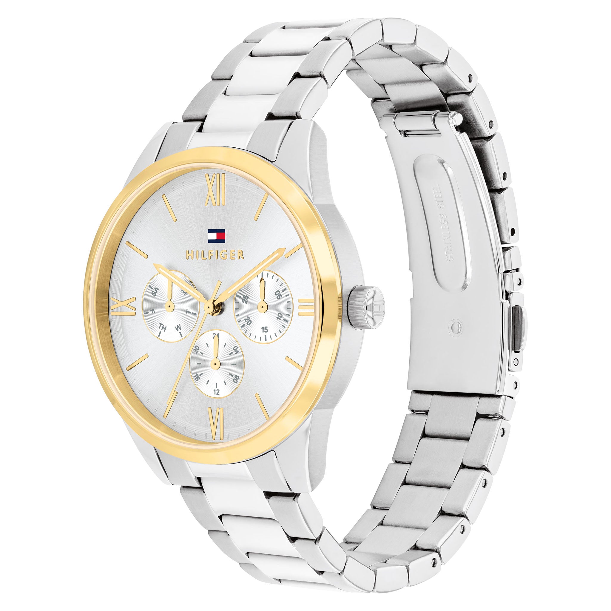 Tommy Hilfiger Stainless Steel Silver Dial Multi-function Women's Watch - 1782744