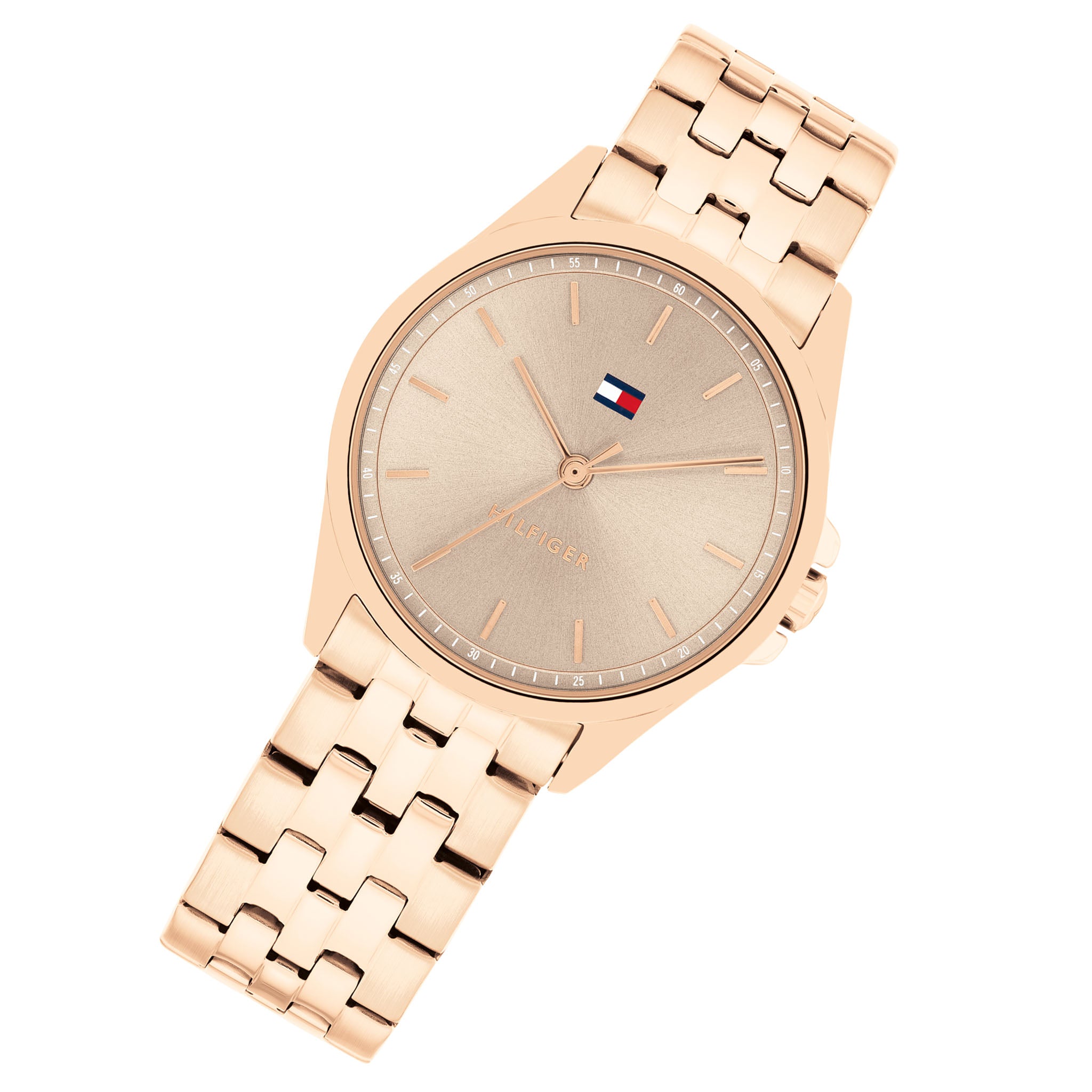 Tommy Hilfiger Rose Gold Steel Taupe Dial Women's Watch - 1782775