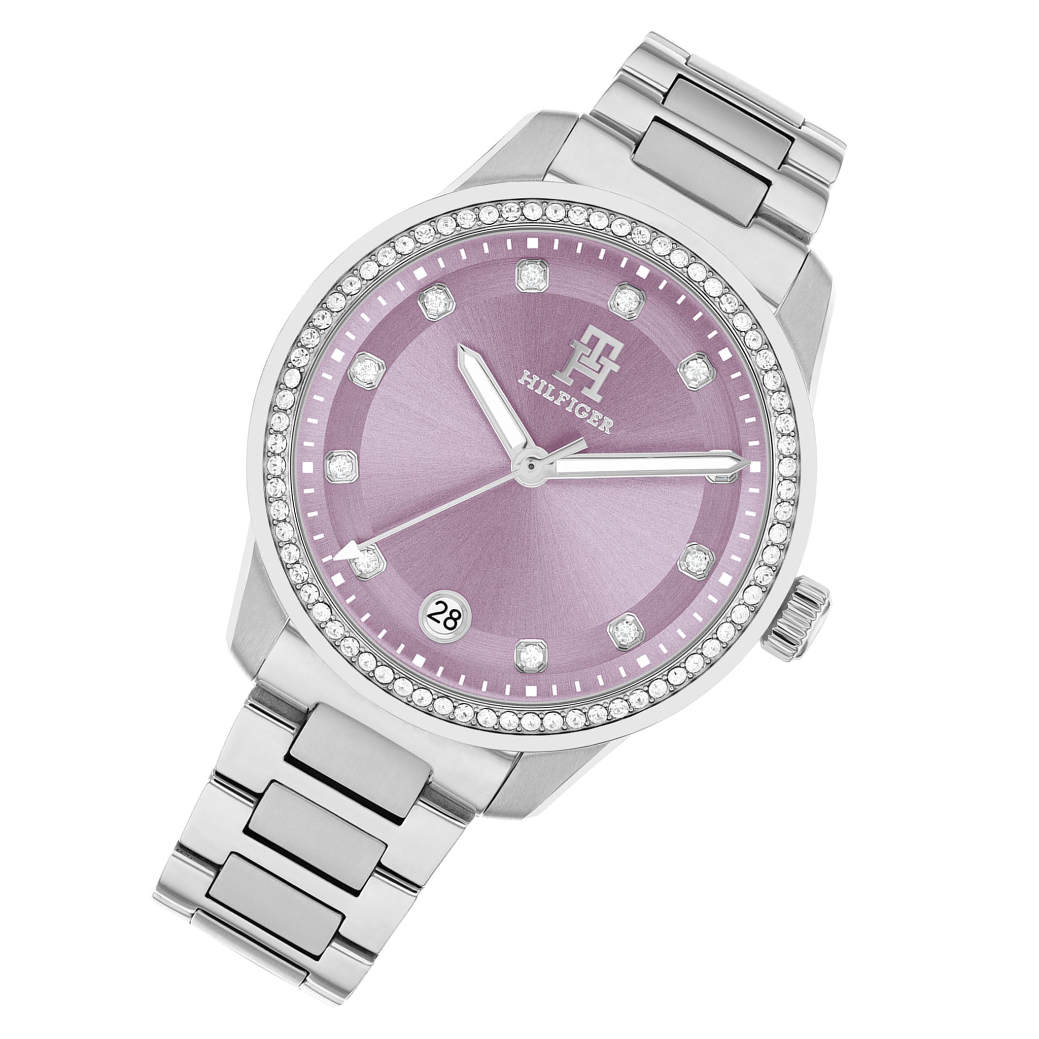 Tommy Hilfiger Stainless Steel Lavender Dial Women's Watch - 1782793