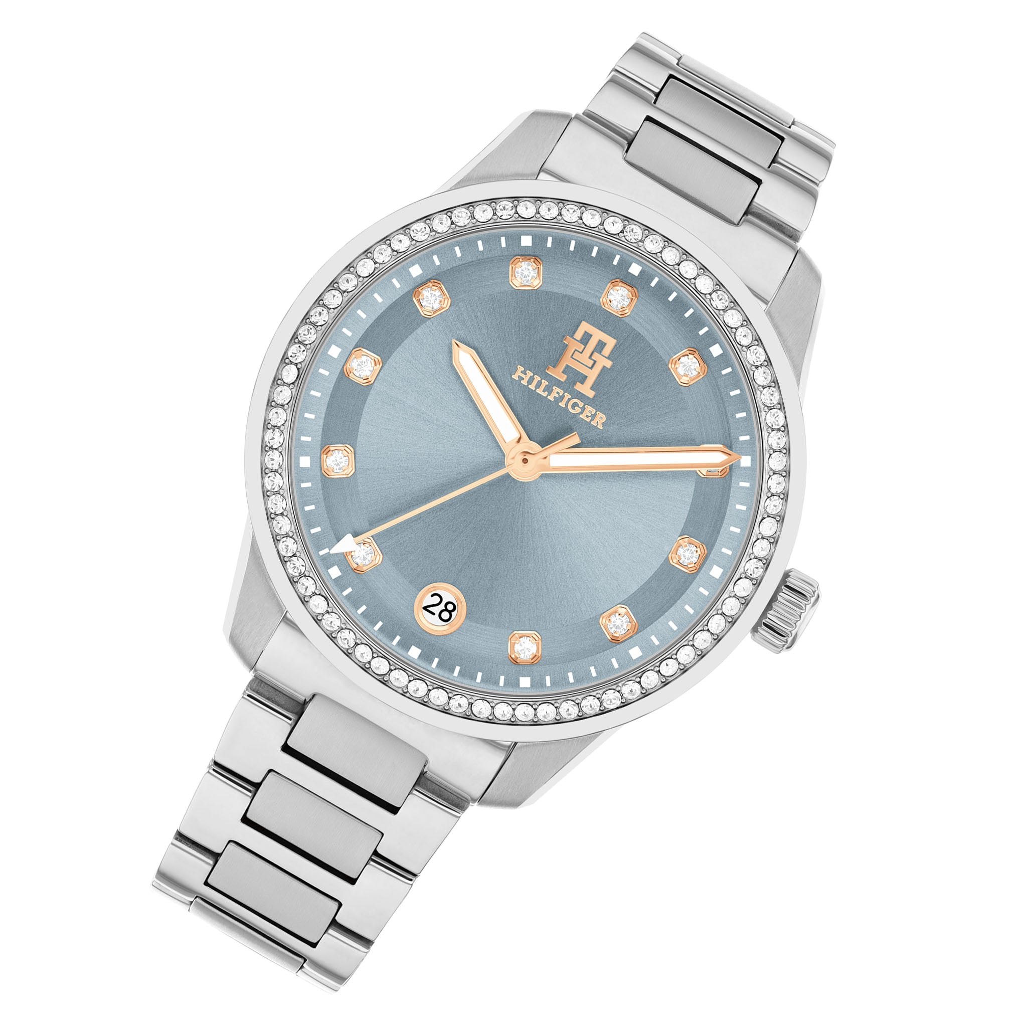 Tommy Hilfiger Stainless Steel Blue Dial Women's Watch - 1782795
