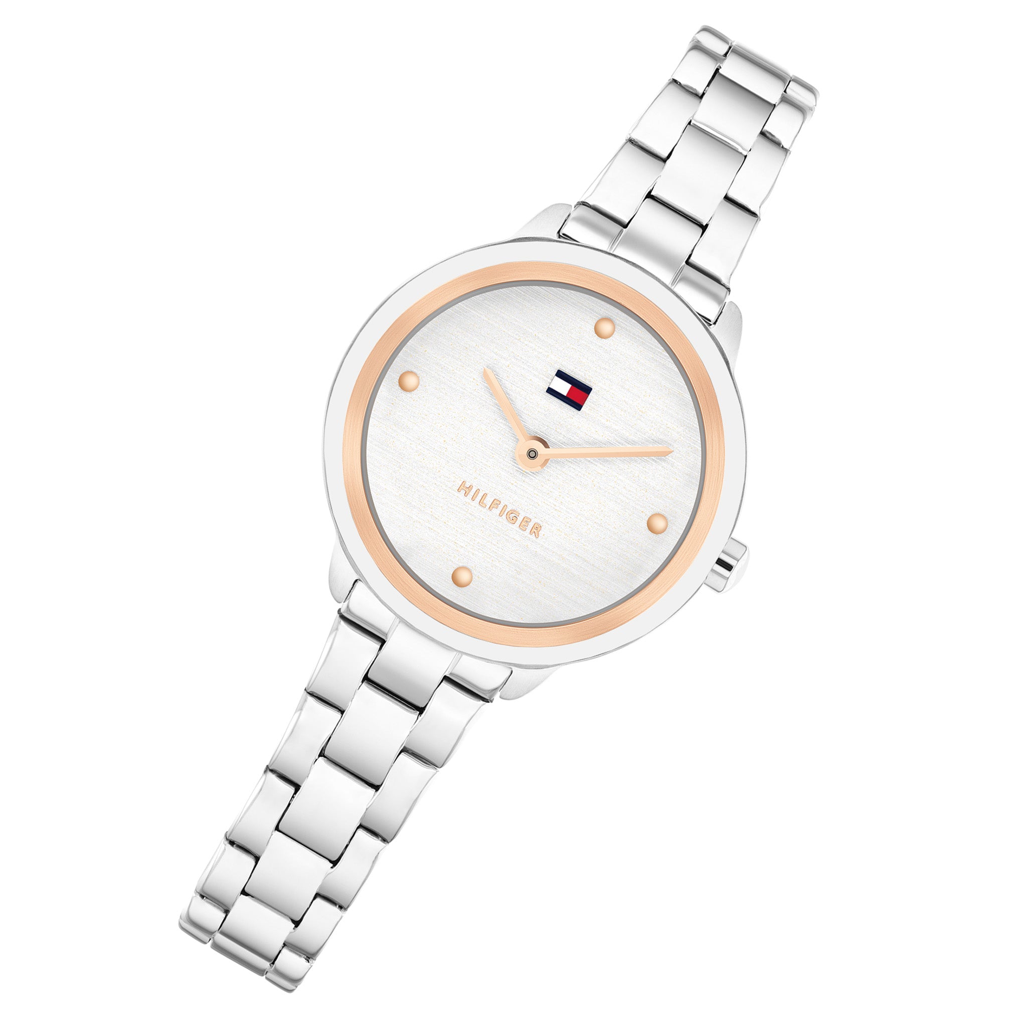 Tommy Hilfiger Stainless Steel Silver Dial Women's Watch - 1782814
