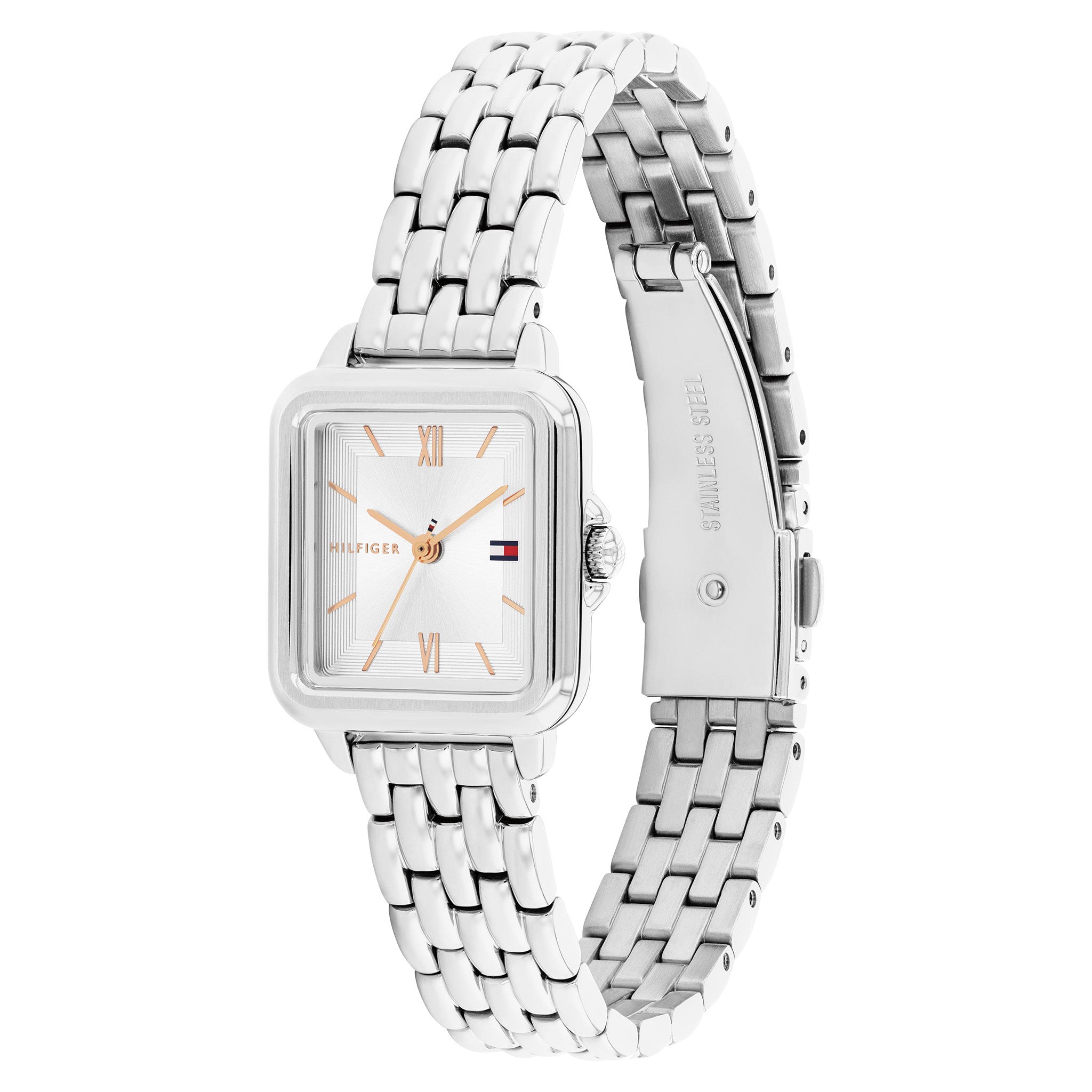 Tommy Hilfiger Stainless Steel White Dial Women's Watch - 1782830