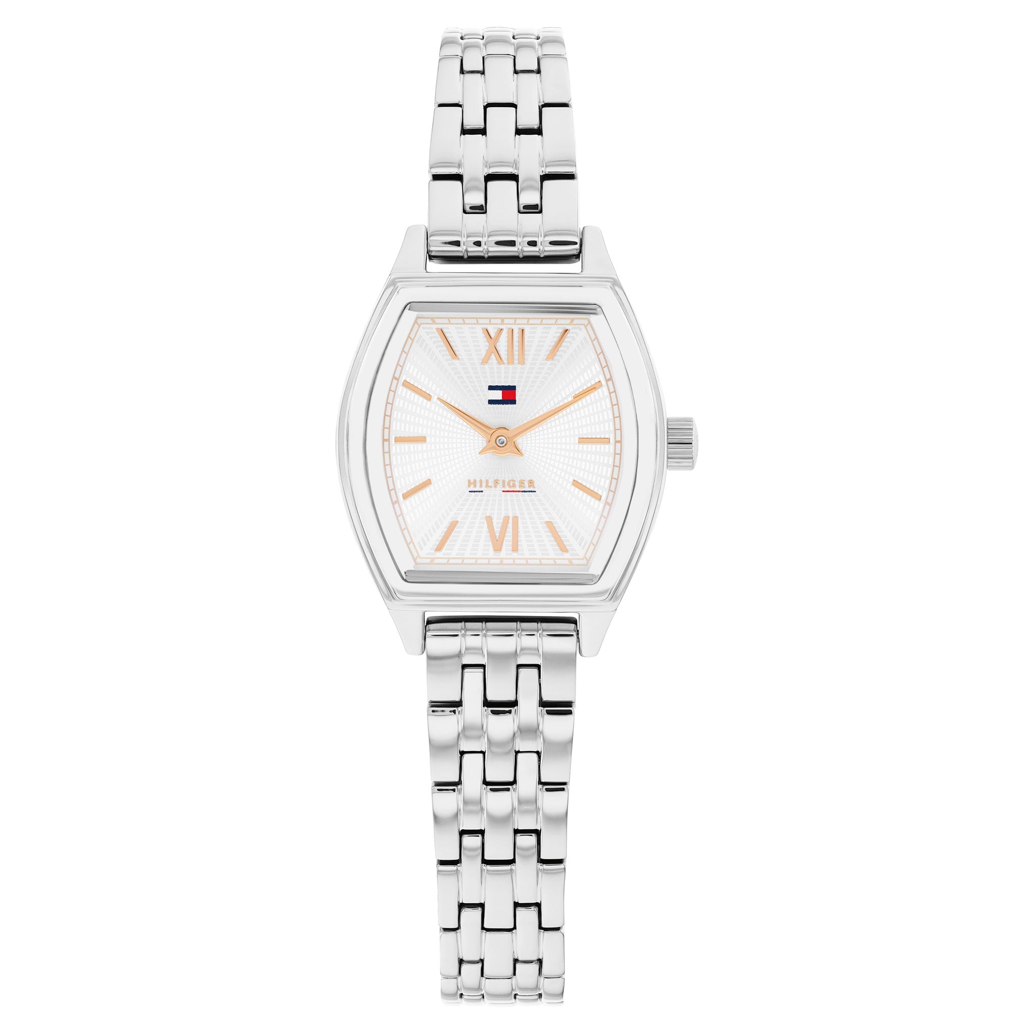 Tommy Hilfiger Stainless Steel Silver White Dial Women's Watch - 1782872