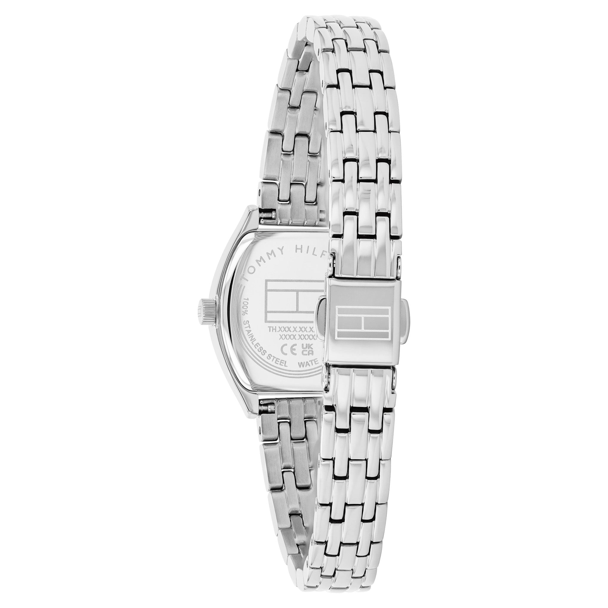 Tommy Hilfiger Stainless Steel Silver White Dial Women's Watch - 1782872