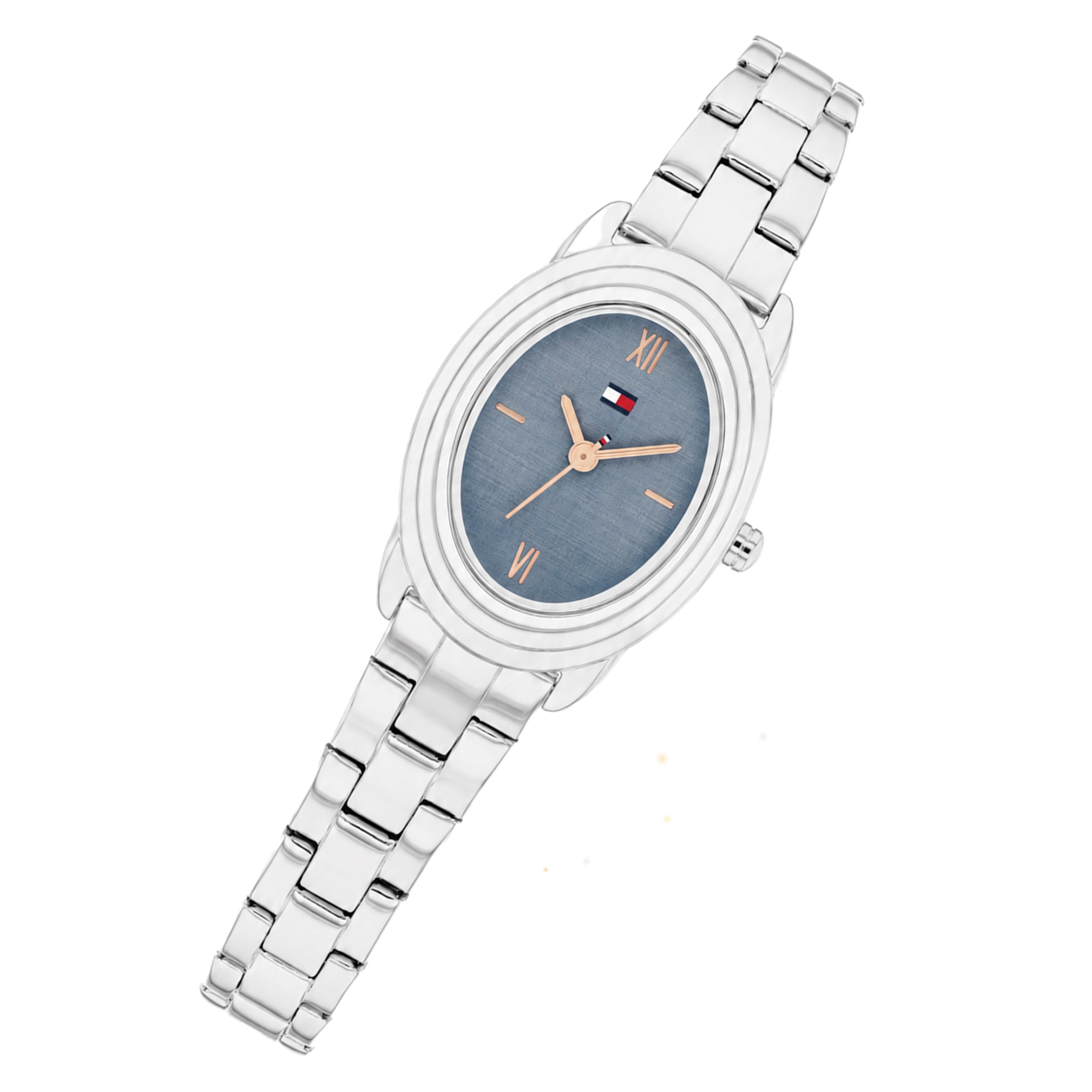 Tommy Hilfiger Stainless Steel Blue Dial Women's Watch - 1782873