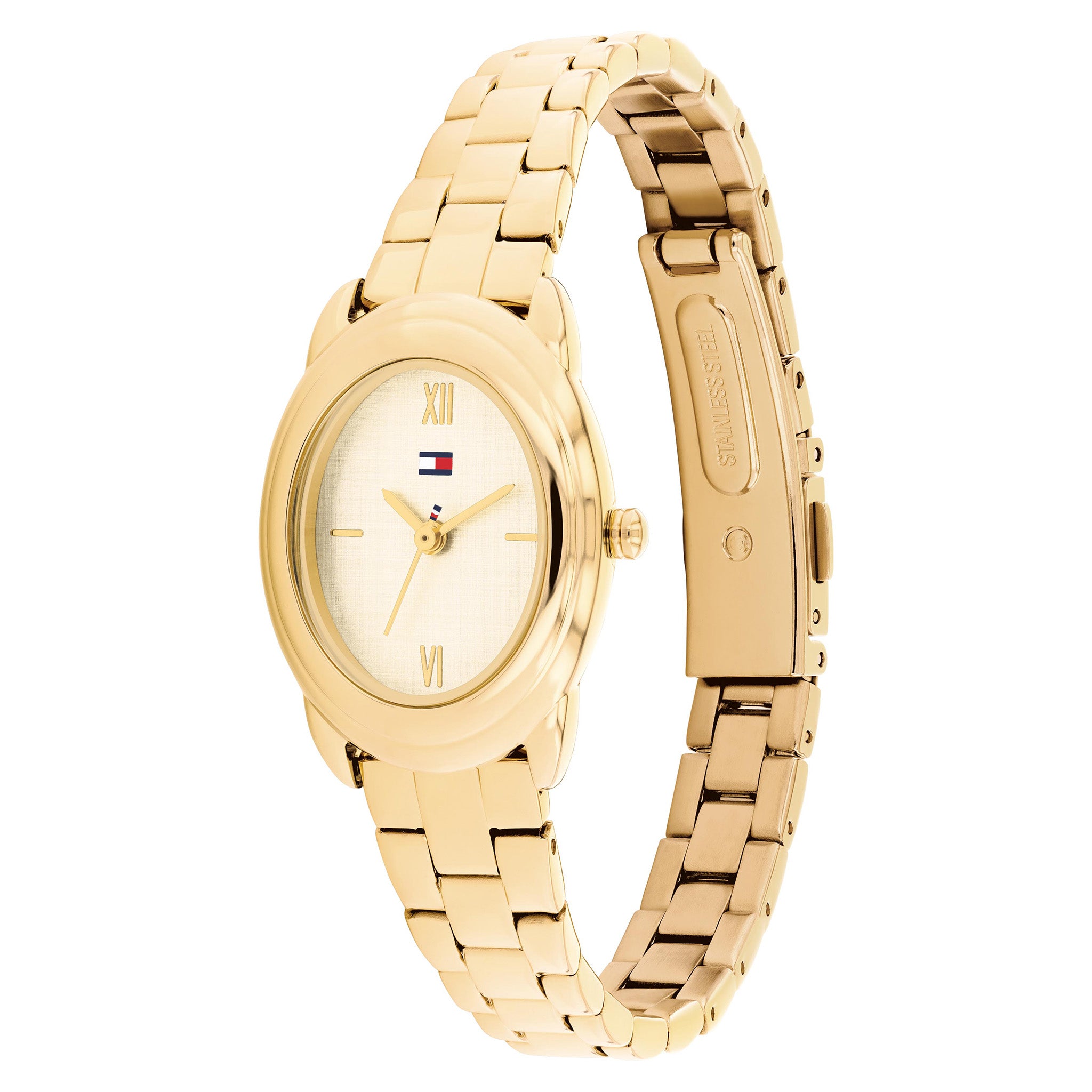 Tommy Hilfiger Gold Steel Champagne Dial Women's Watch - 1782875