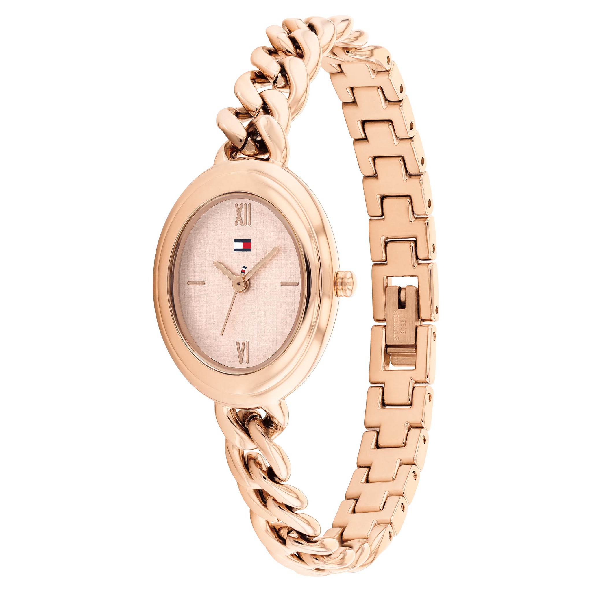 Tommy Hilfiger Rose Gold Steel Carnation Gold Dial Women's Watch - 1782878