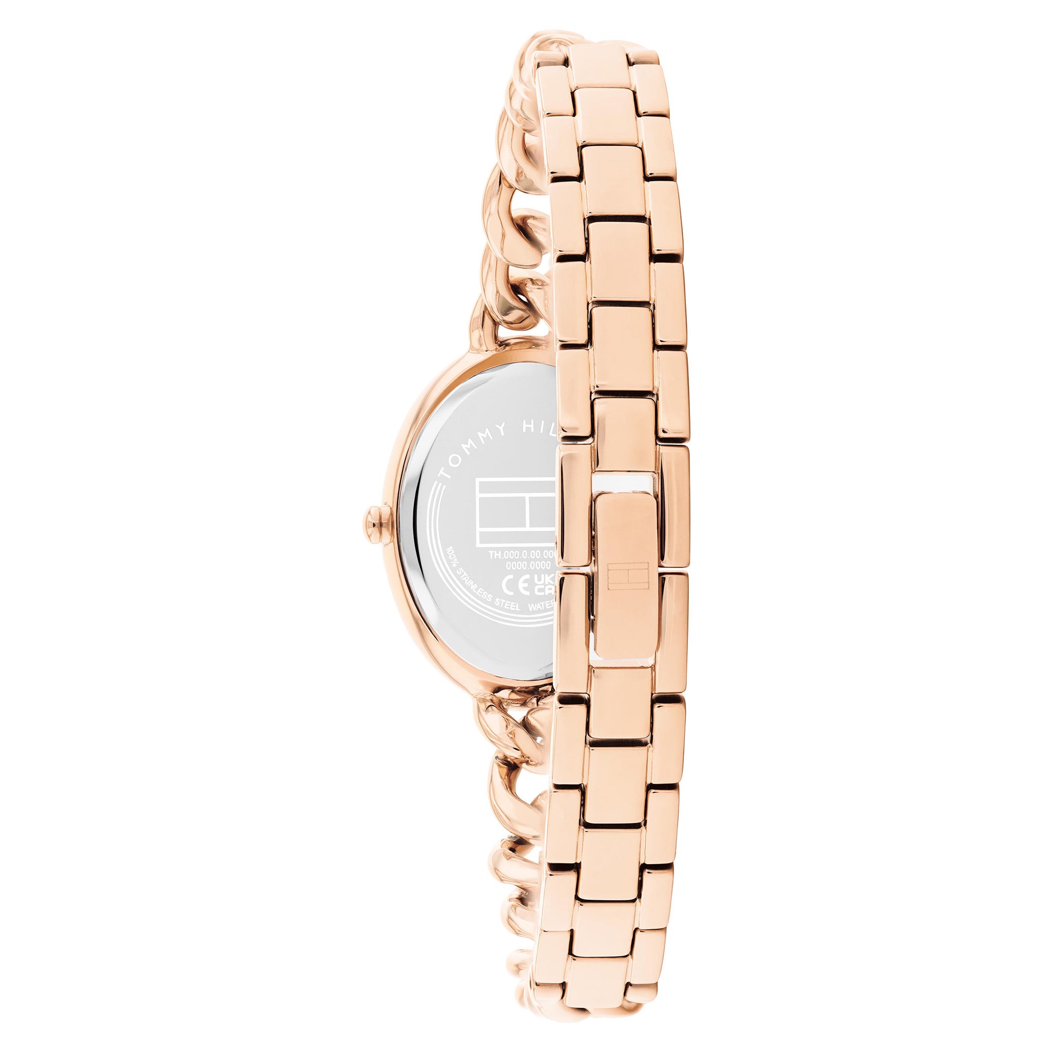 Tommy Hilfiger Rose Gold Steel Carnation Gold Dial Women's Watch - 1782878