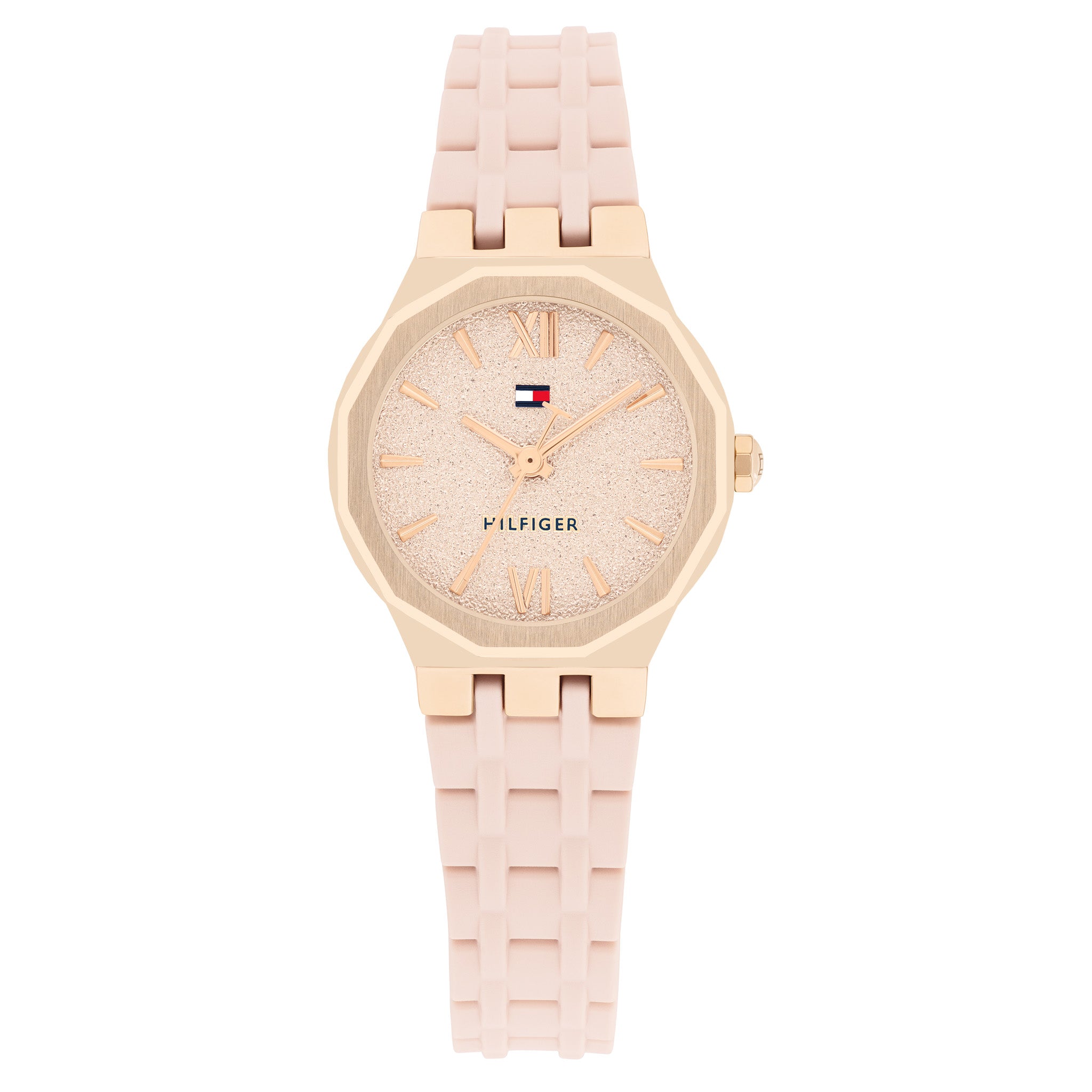 Tommy Hilfiger Blush Silicone Carnation Gold Dial Women's Watch - 1782884