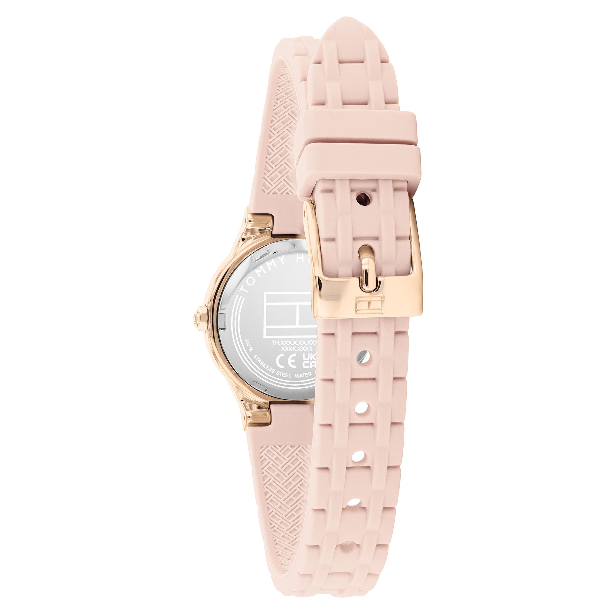 Tommy Hilfiger Blush Silicone Carnation Gold Dial Women's Watch - 1782884