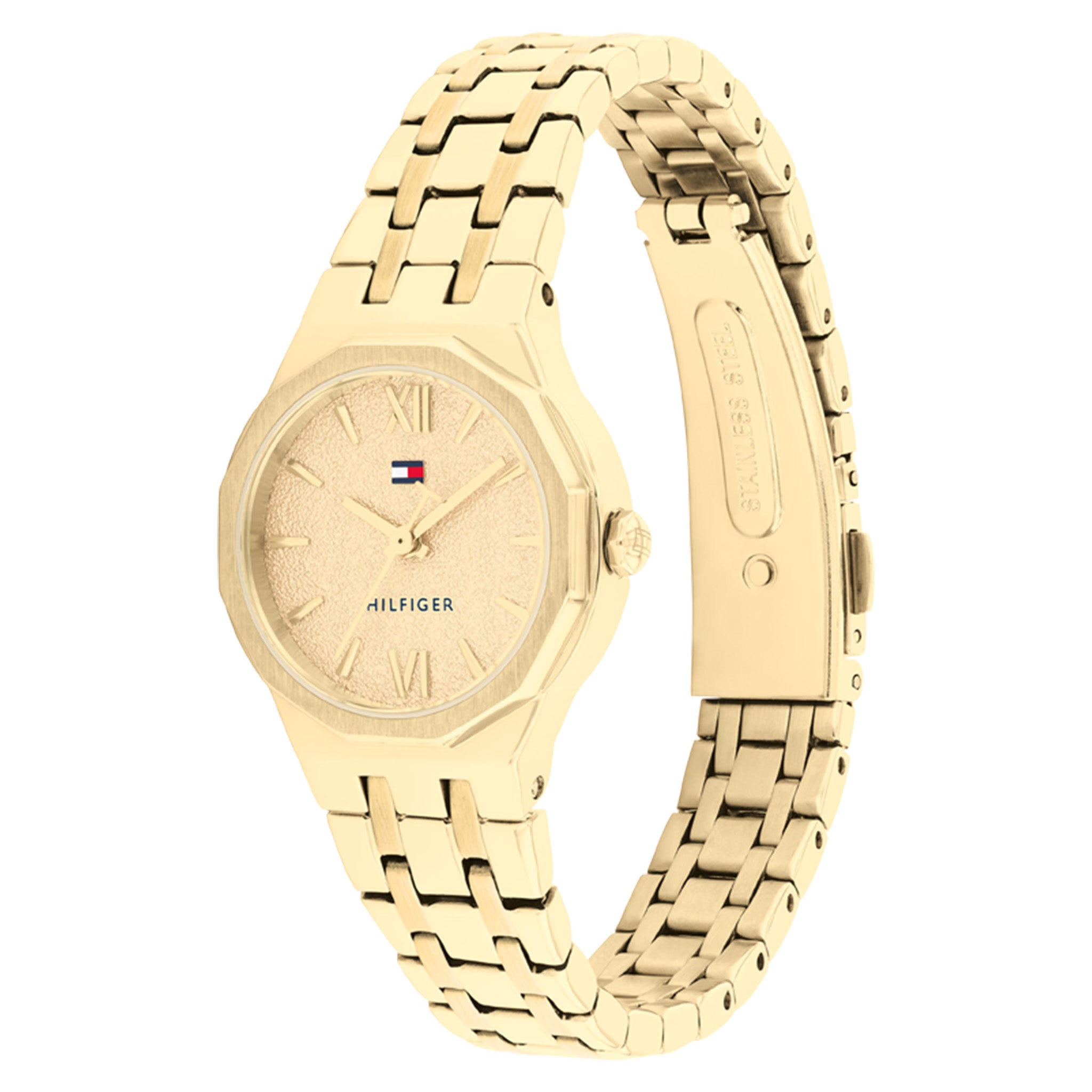 Tommy Hilfiger Steel Gold Dial Women's Watch - 1782886