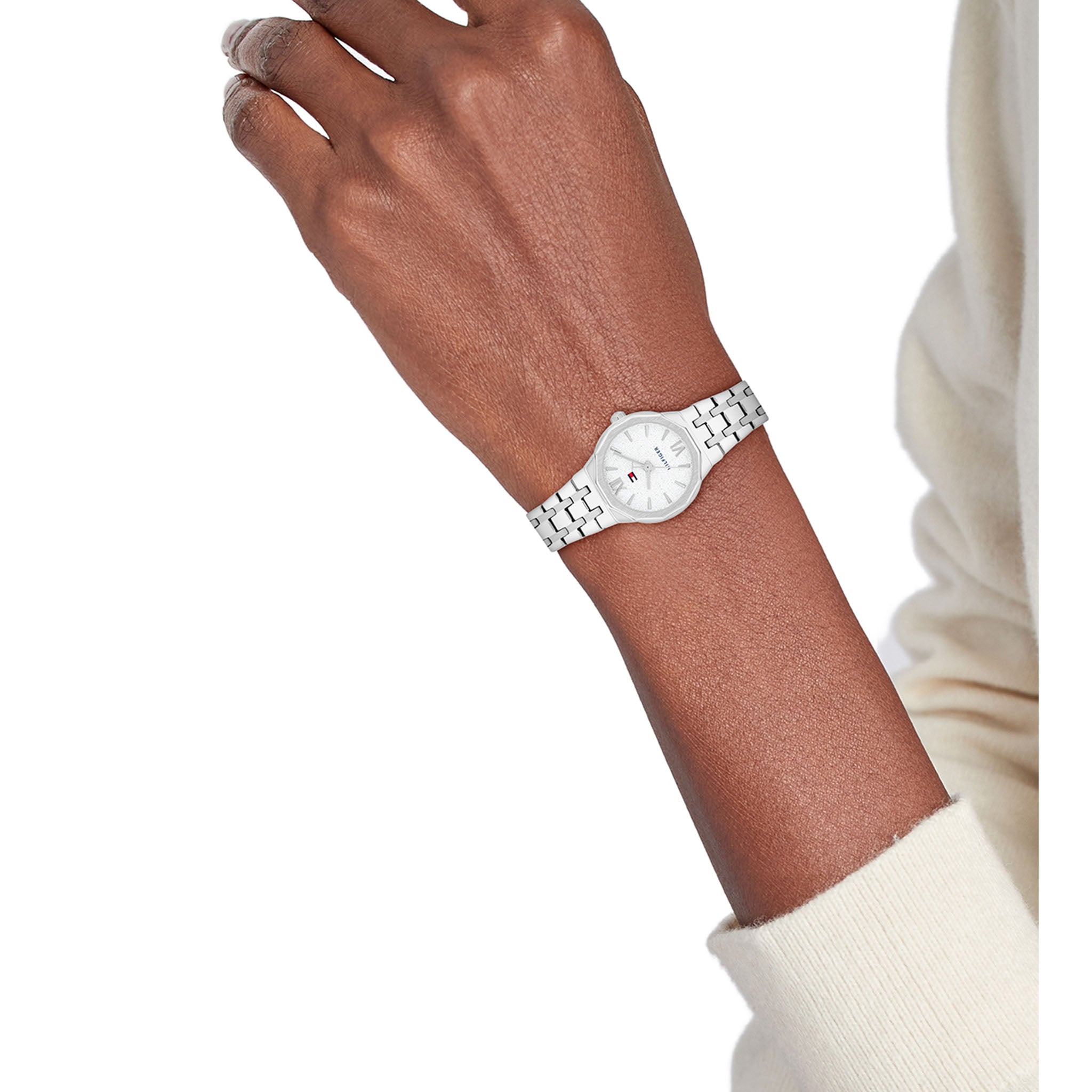 Tommy Hilfiger Stainless Steel Silver Dial Women's Watch - 1782889