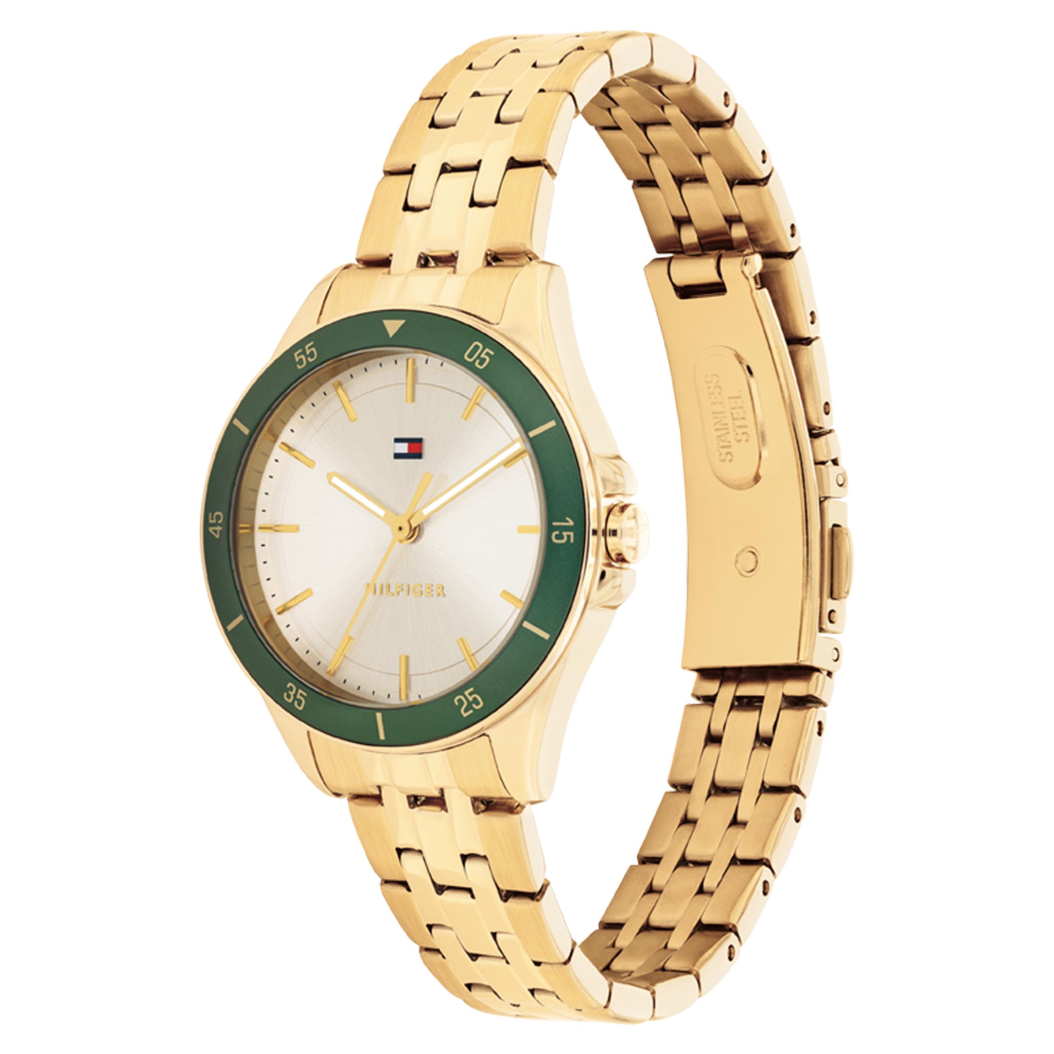 Tommy Hilfiger Gold Steel Champagne Dial Women's Watch - 1782892