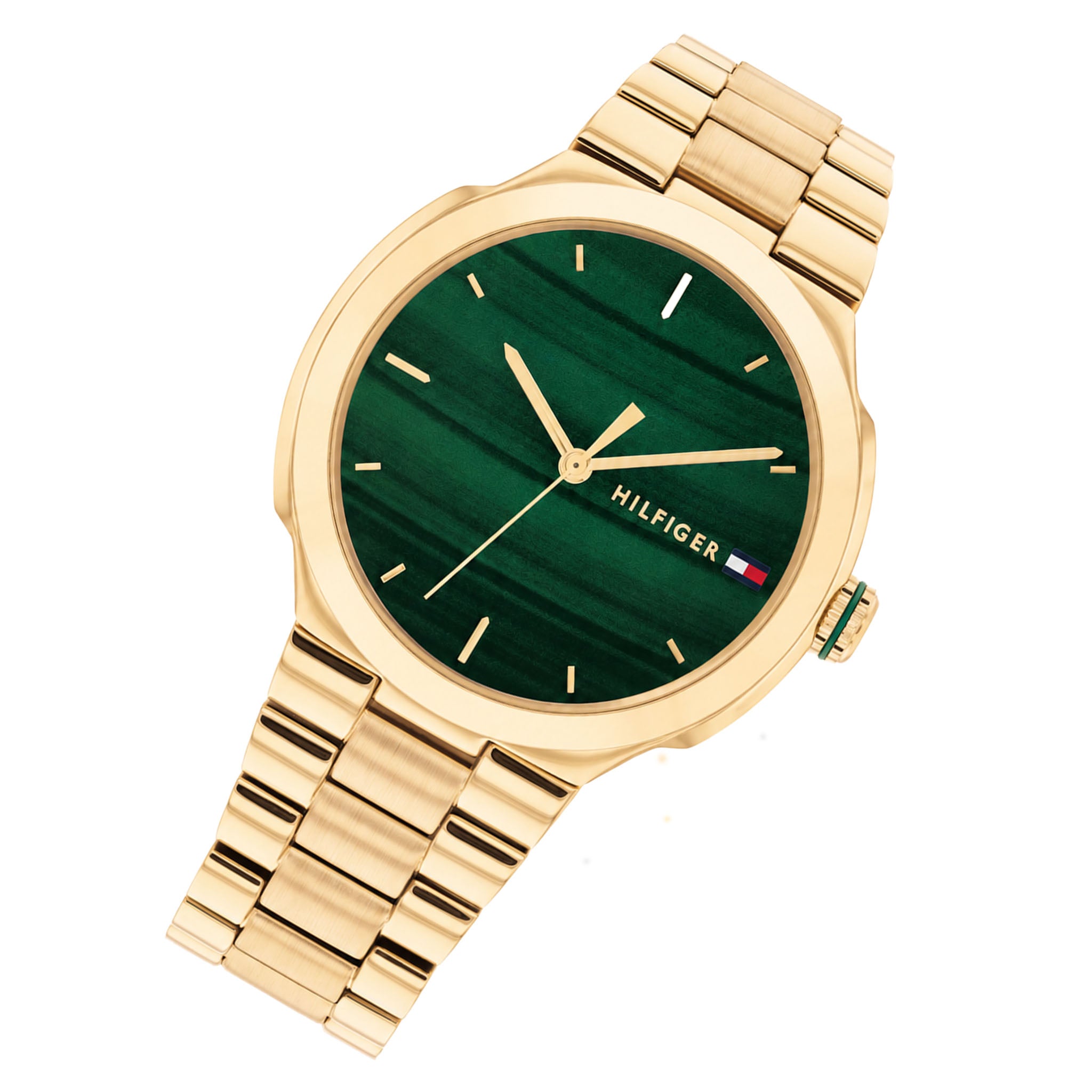 Tommy Hilfiger Gold Steel 3D Print Dial Women's Watch- 1782908