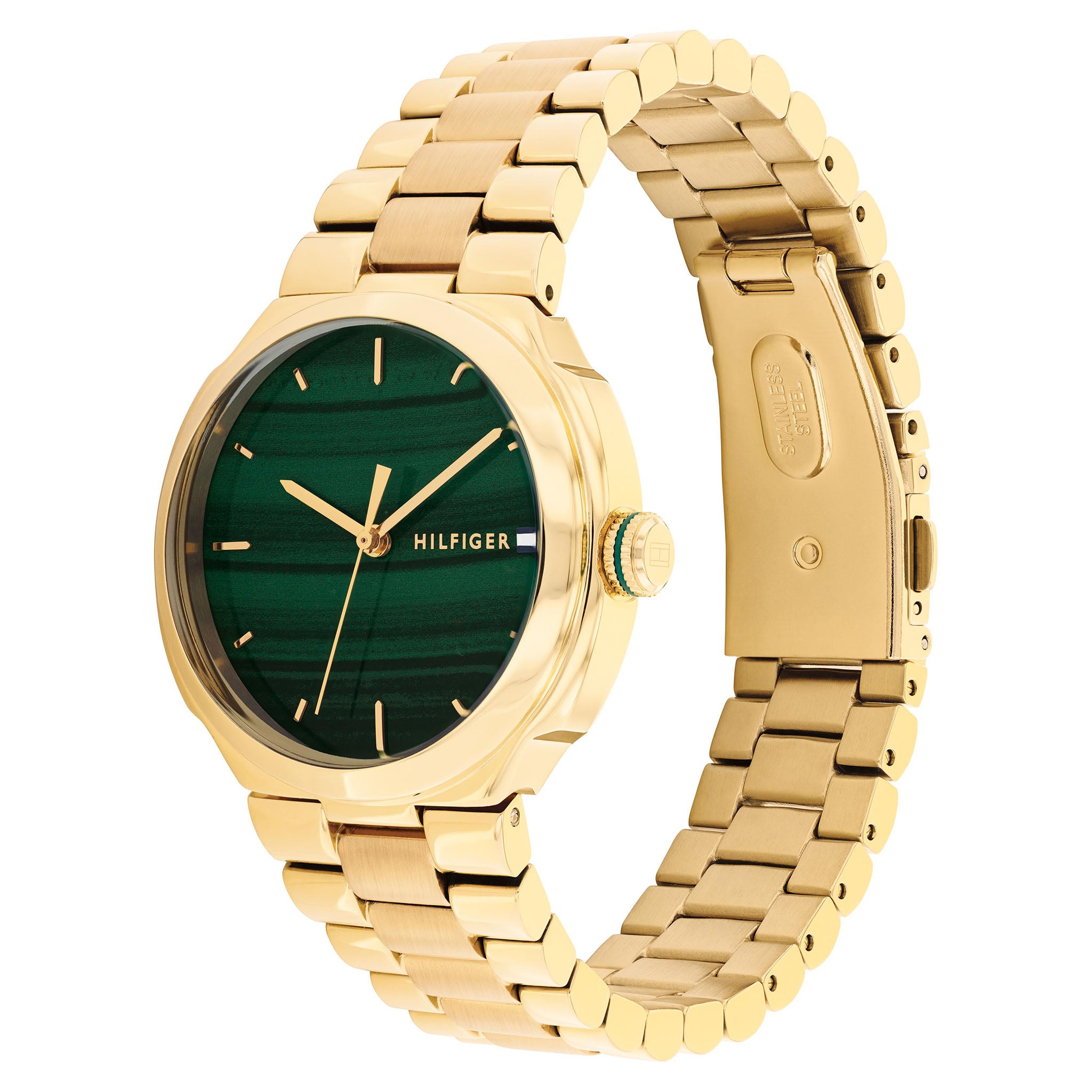 Tommy Hilfiger Gold Steel 3D Print Dial Women's Watch- 1782908