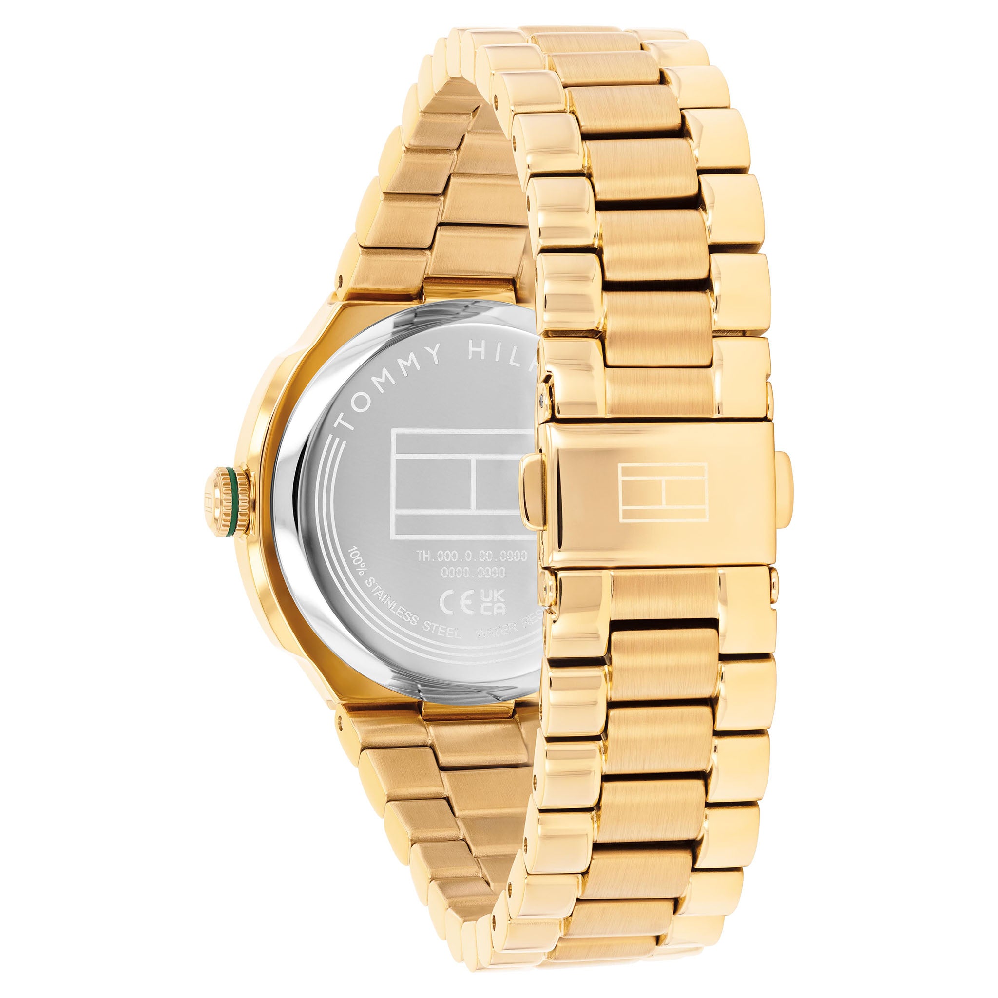 Tommy Hilfiger Gold Steel 3D Print Dial Women's Watch- 1782908