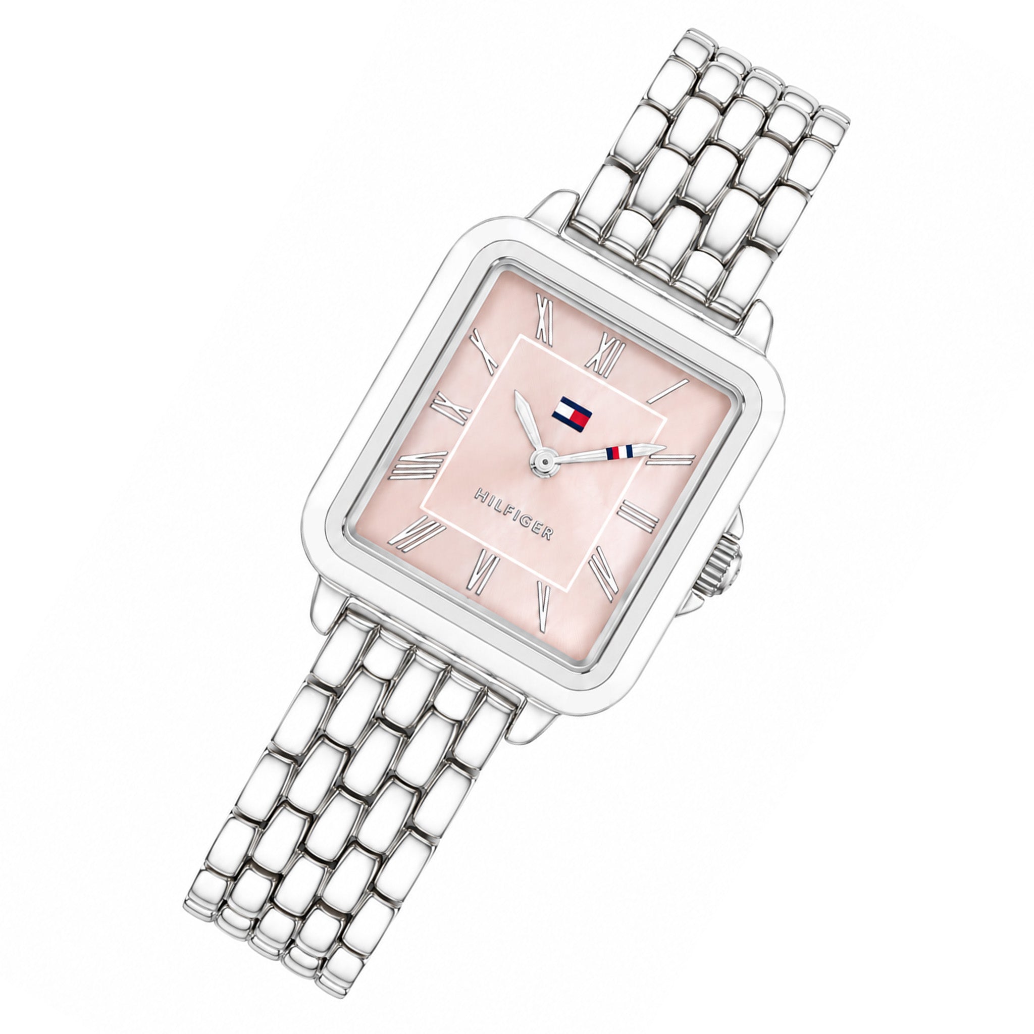 Tommy Hilfiger Silver Steel Blush MOP Dial Women's Watch - 1782914