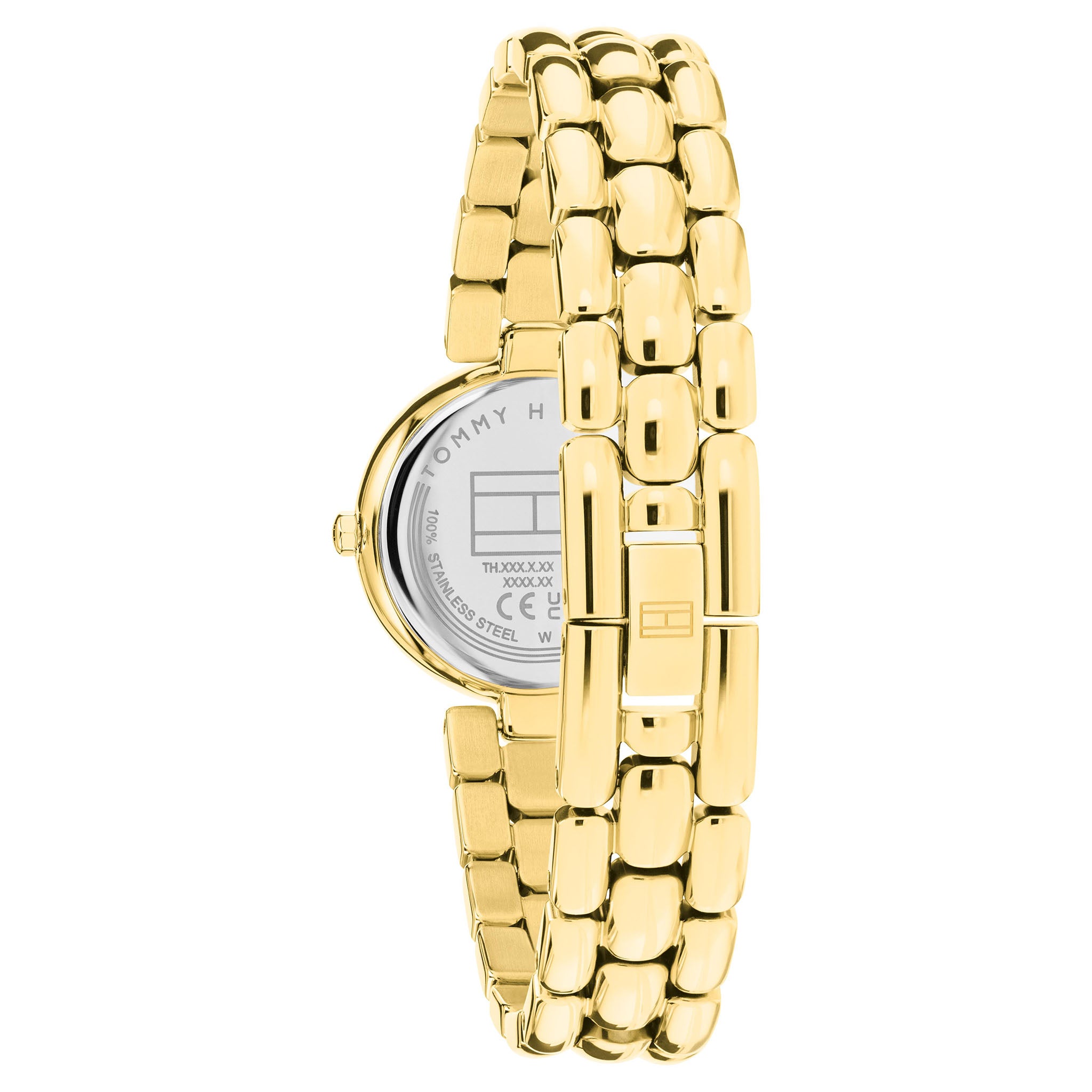 Tommy Hilfiger Gold Steel White Dial Women's Watch - 1782928