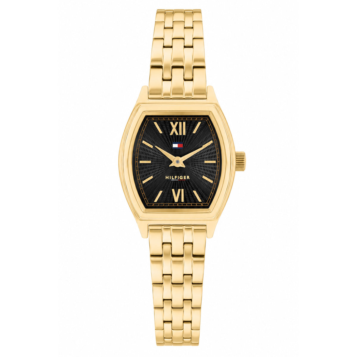 Tommy Hilfiger Gold Steel Black Dial Women's Watch - 1782940