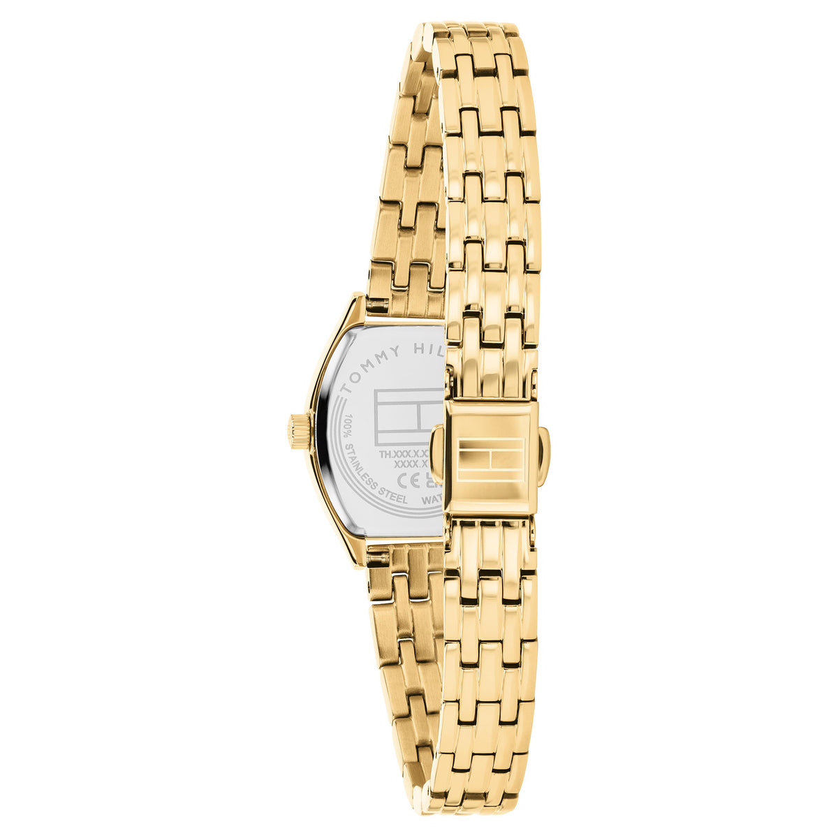 Tommy Hilfiger Gold Steel Black Dial Women's Watch - 1782940