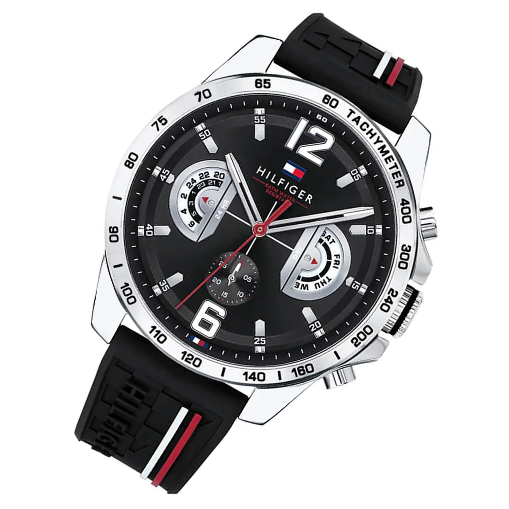 Tommy Hilfiger Men's Black Sports Watch - 1791473