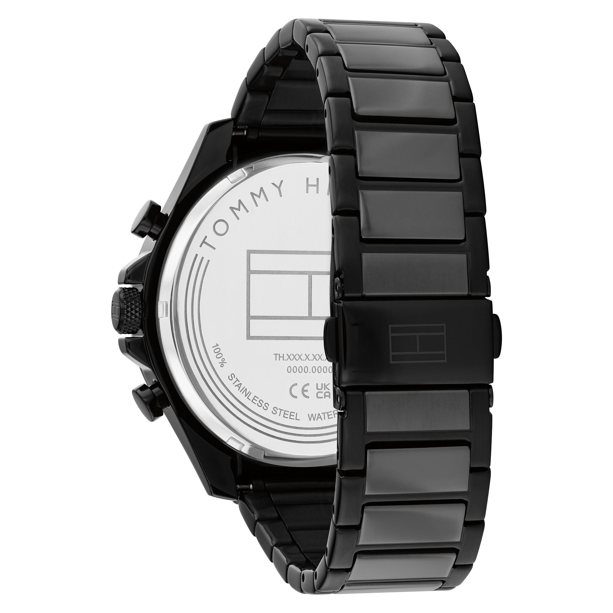 Tommy Hilfiger Black Steel Multi-function Men's Watch - 1792081