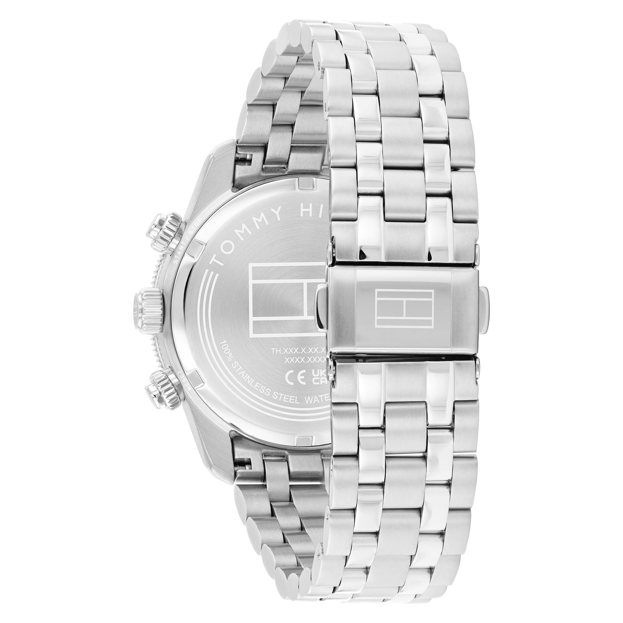 Tommy Hilfiger Stainless Steel Silver Dial Chronograph Men's - 1792215