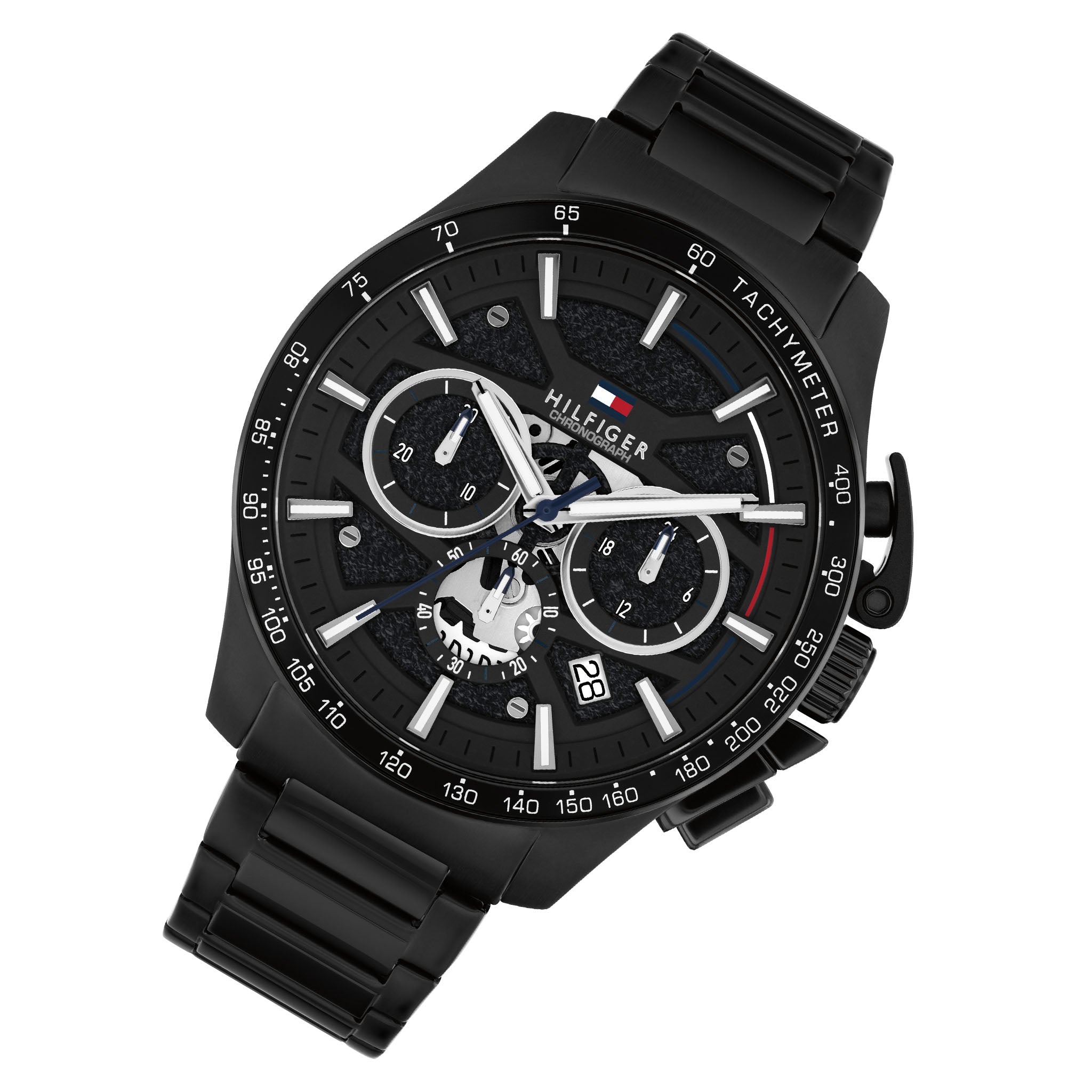 Tommy Hilfiger Steel Black Dial Chronograph Men's Watch - 1792262