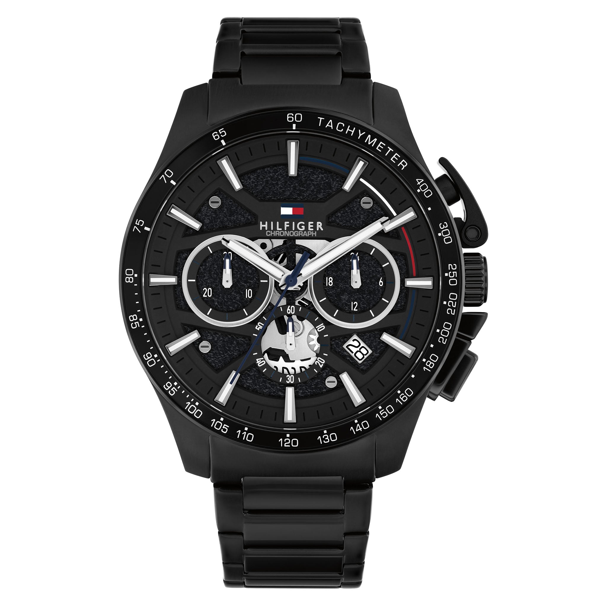 Tommy Hilfiger Steel Black Dial Chronograph Men's Watch - 1792262