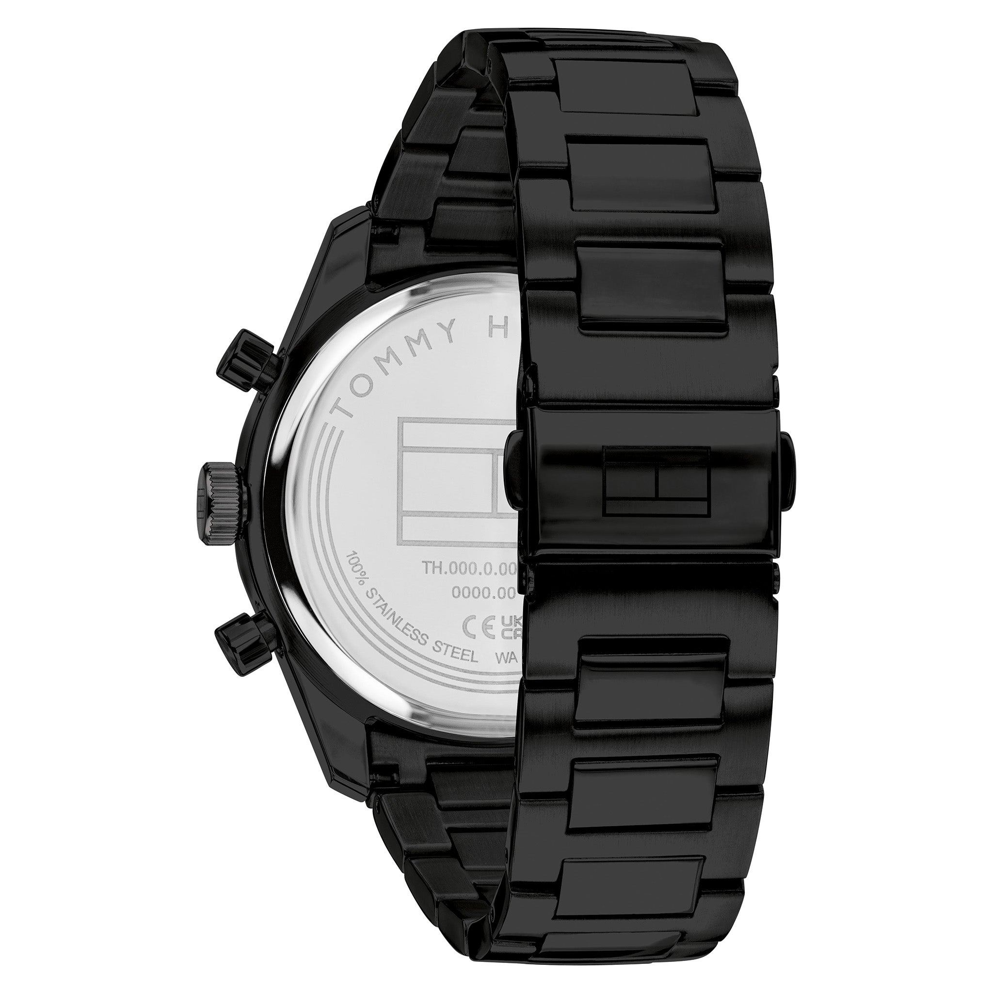Tommy Hilfiger Black Steel Multi-function Men's Watch - 1792280