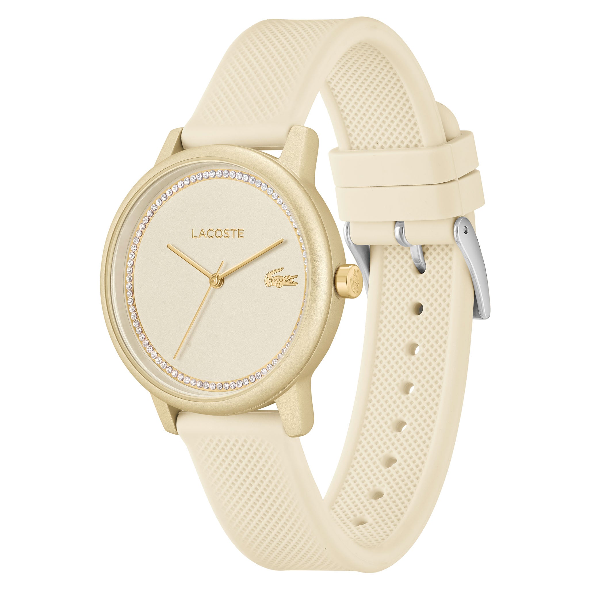 Lacoste 12.12 Silicone Champagne Dial Women's Watch - 2001288
