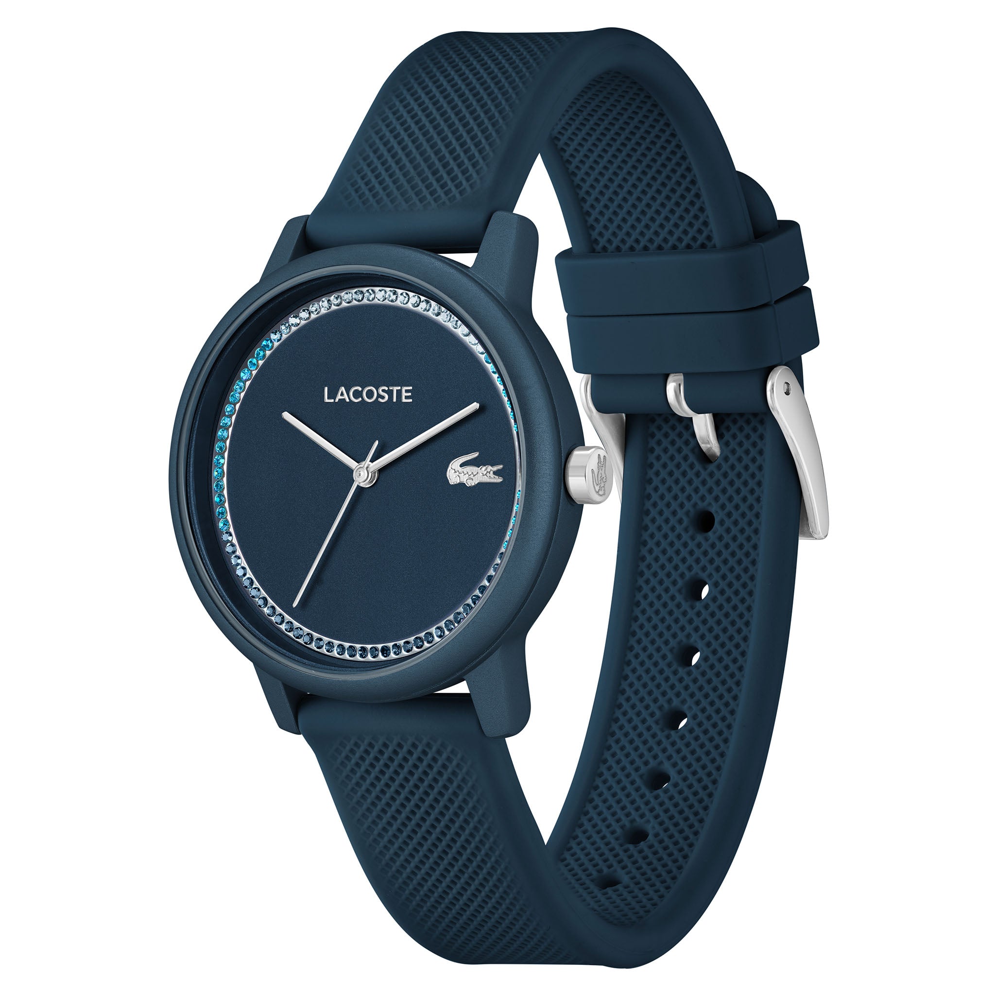 Lacoste 12.12 Silicone Blue Metallic Dial Women's Watch - 2001290
