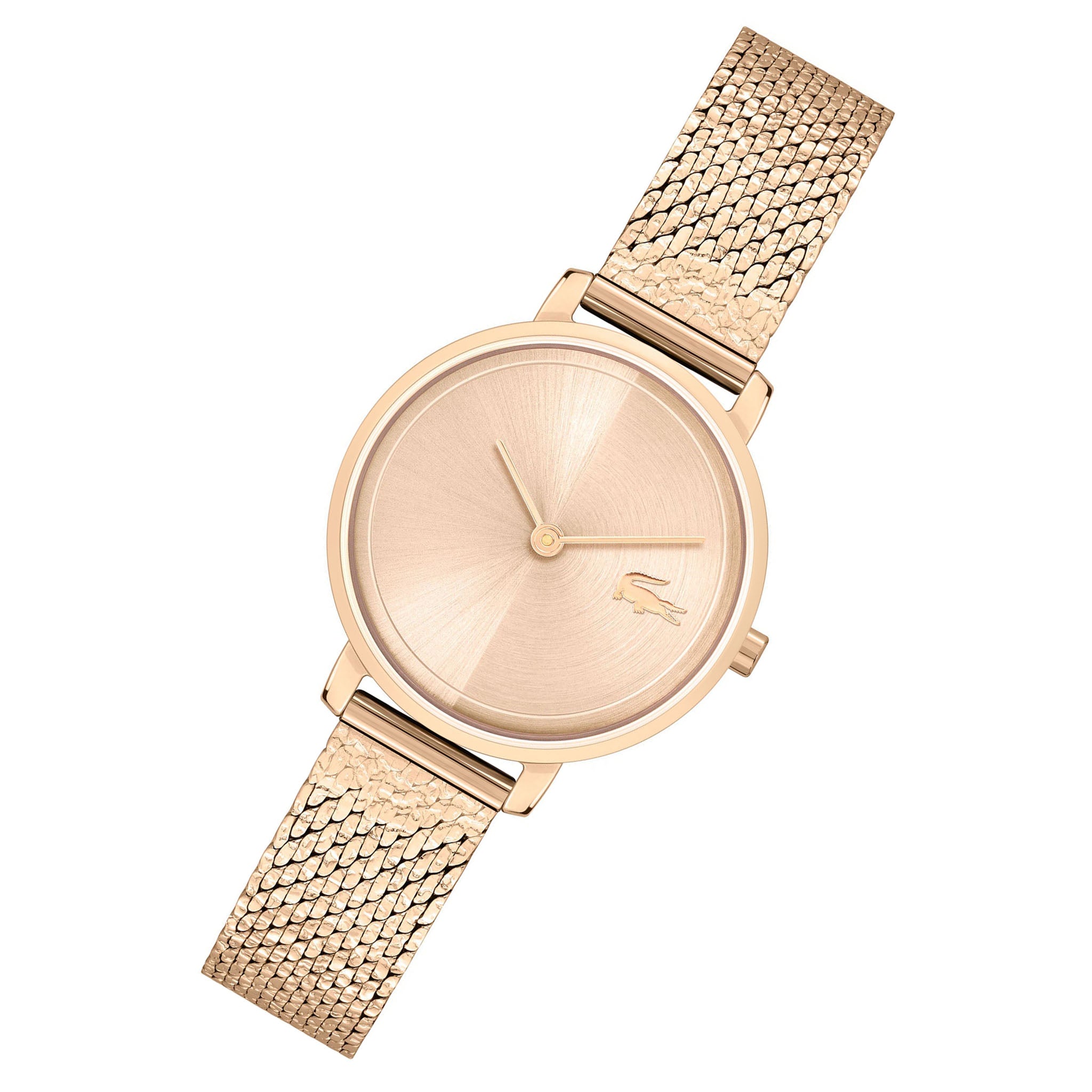 Lacoste Carnation Gold Steel Mesh Slim Women's Watch - 2001296