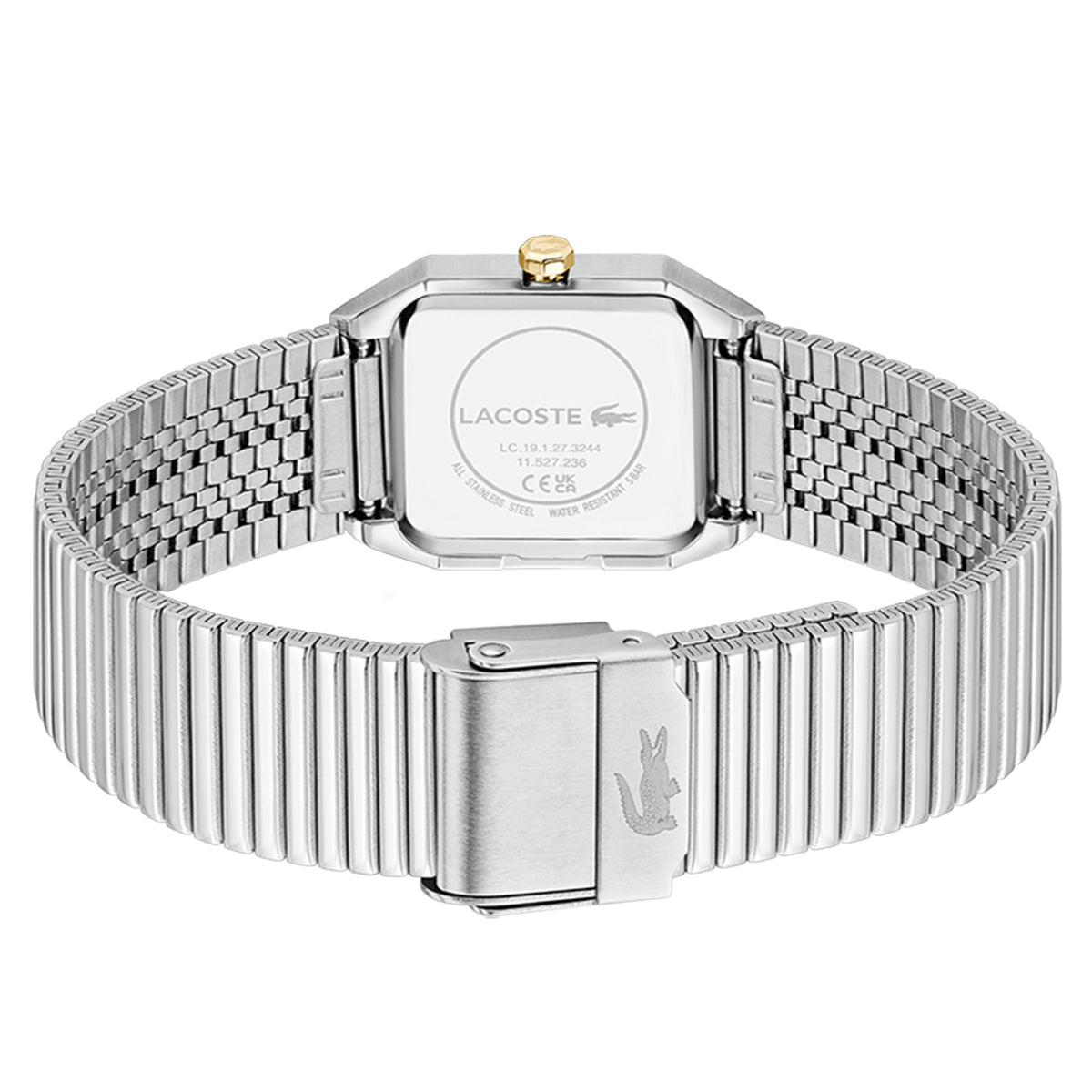 Lacoste Silver Steel White Dial Women's Watch - 2001506