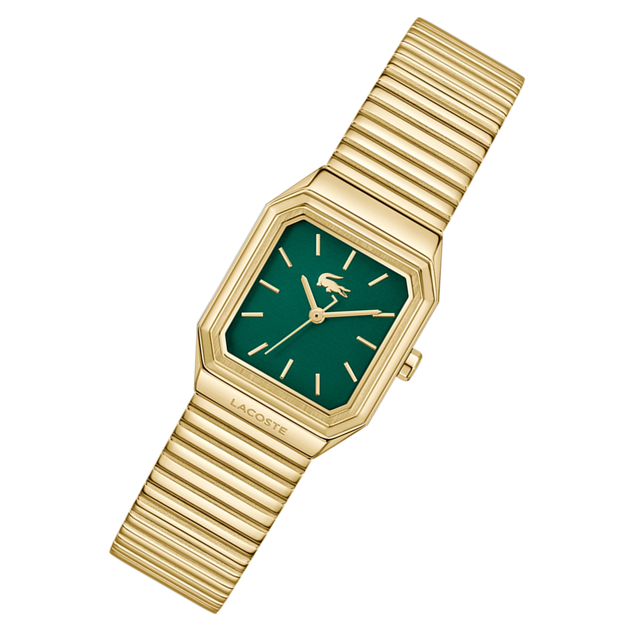 Lacoste Gold Steel Green Dial Women's Watch - 2001507