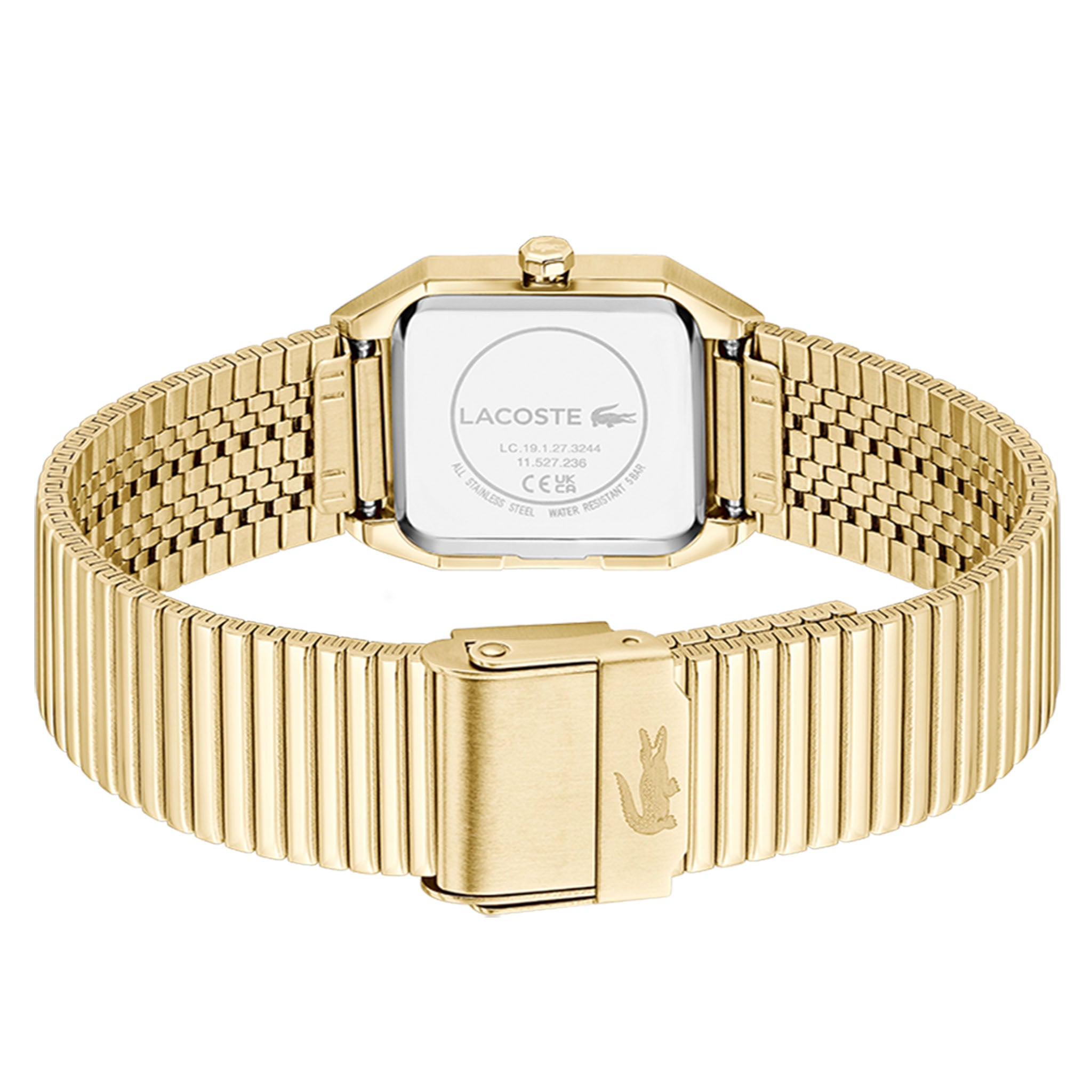 Lacoste Gold Steel Green Dial Women's Watch - 2001507