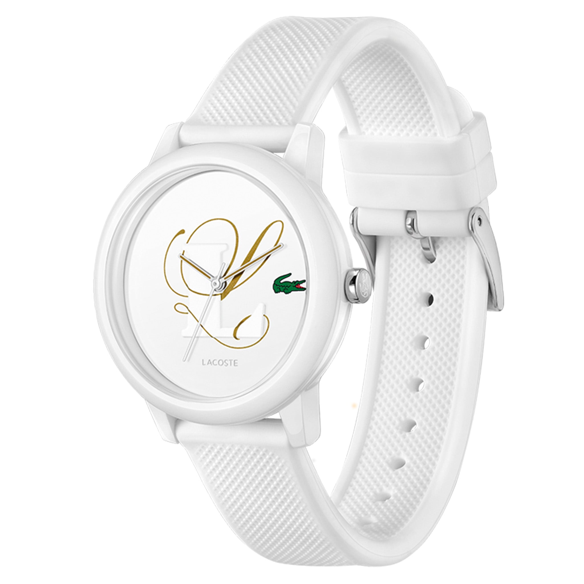 Lacoste Silicone White Dial Women's Watch - 2001515