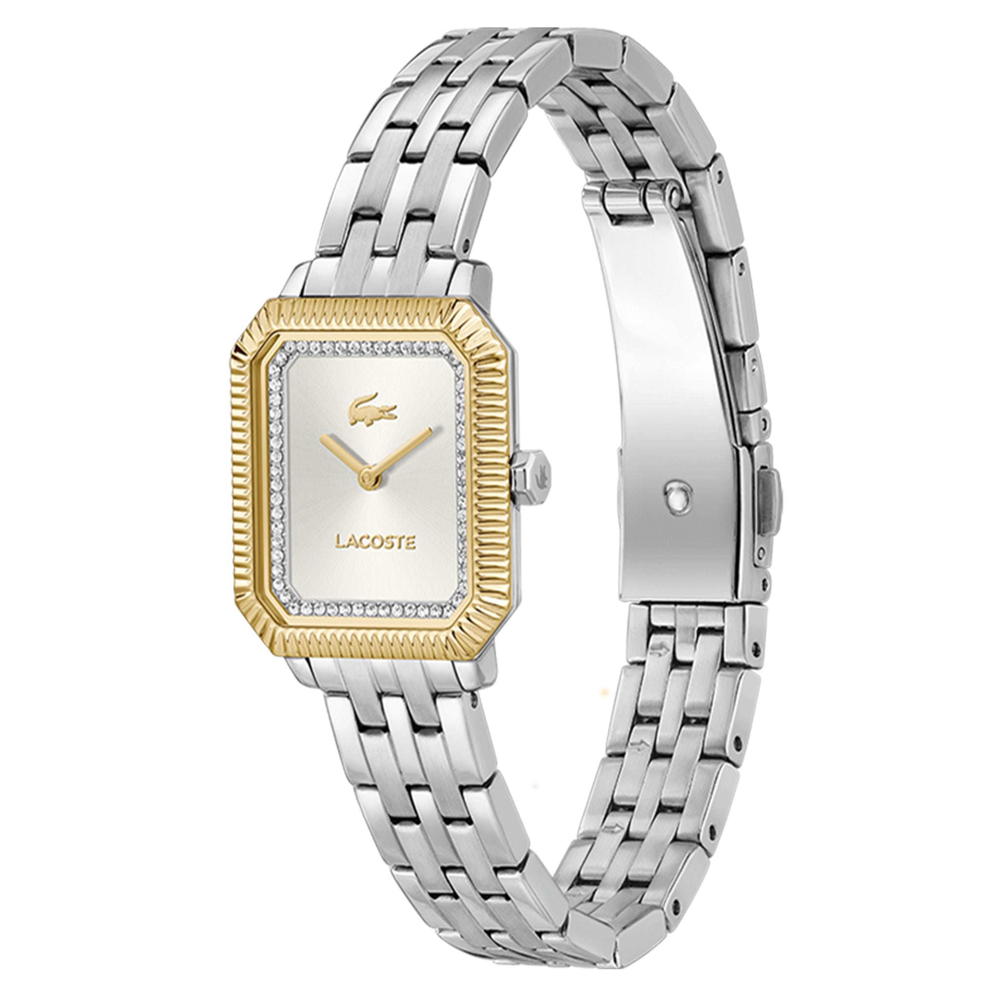 Lacoste Stainless Steel Silver White Dial Women's Watch - 2001518