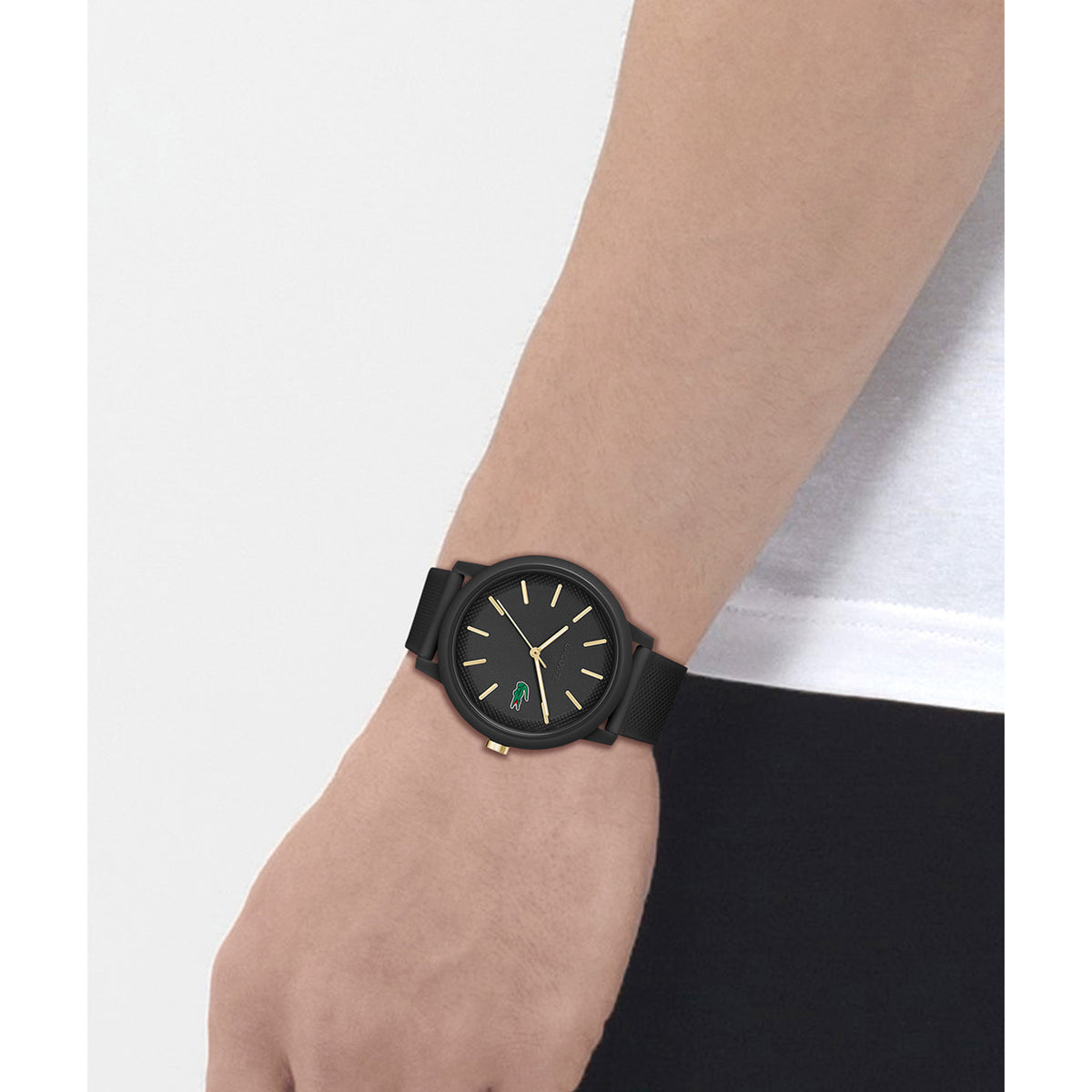 Lacoste 12.12 Black Silicone Men's Watch - 2011233